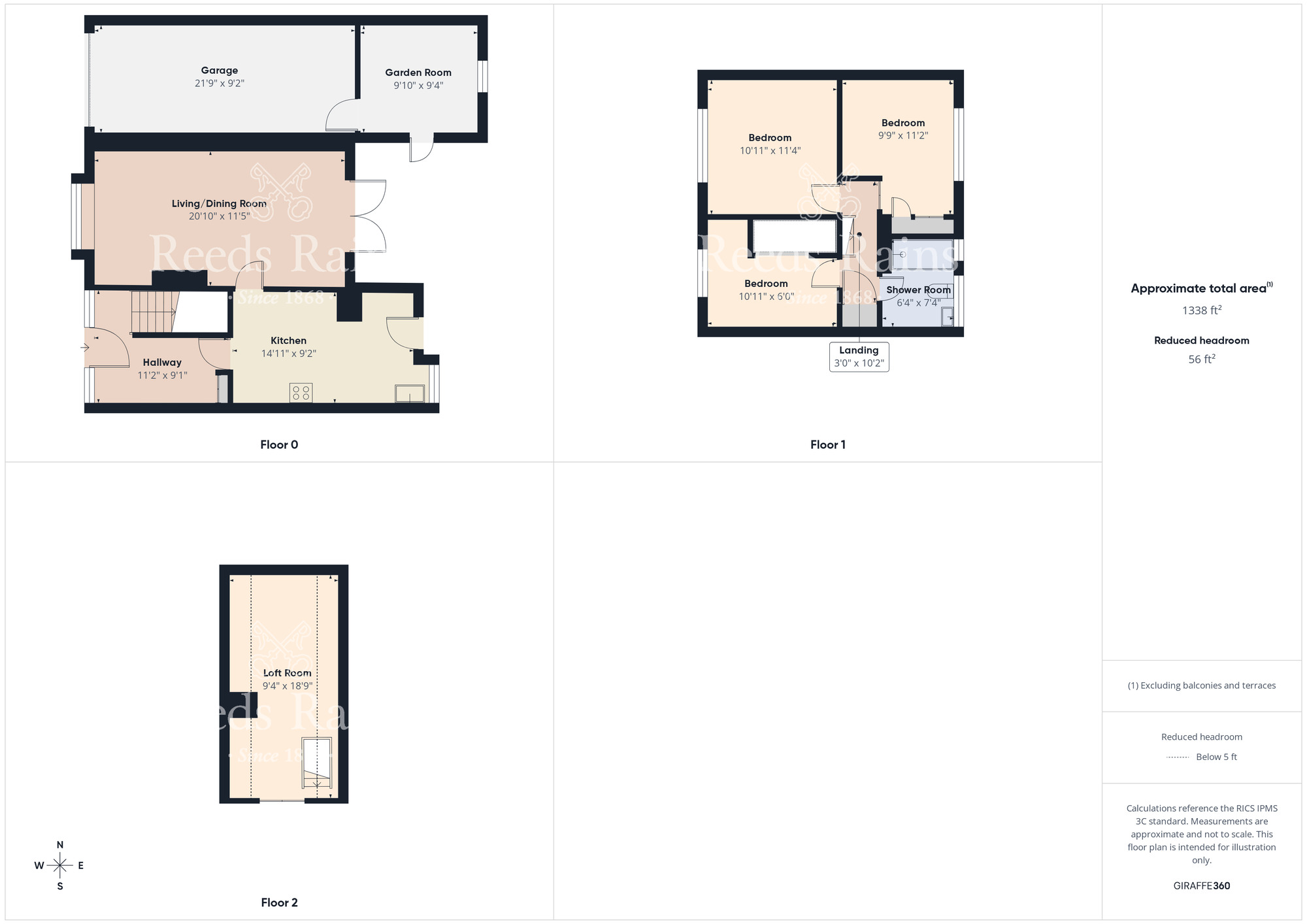Floorplan of 3 bedroom End Terrace House for sale, Dorset Road, Guisborough, North Yorkshire, TS14