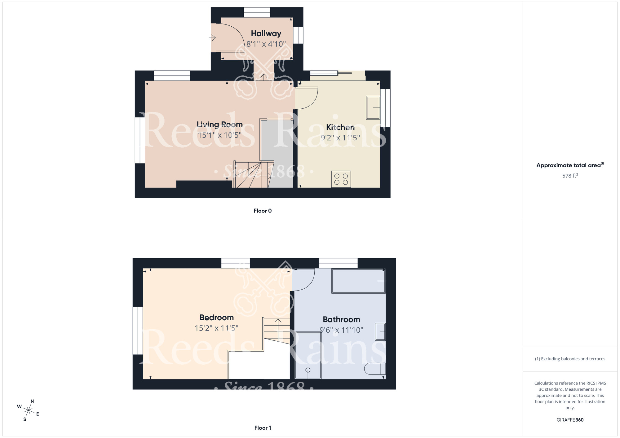 Floorplan of 1 bedroom End Terrace House for sale, Church Street, Guisborough, North Yorkshire, TS14