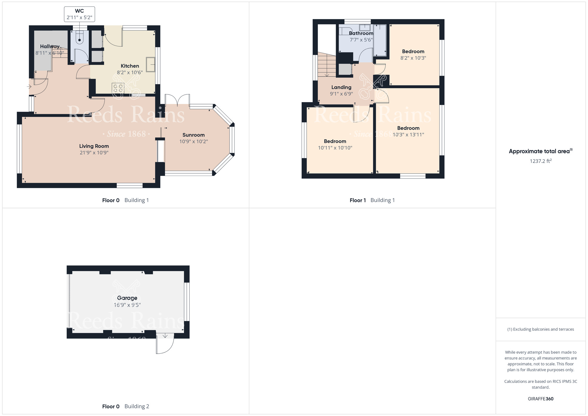 Floorplan of 3 bedroom Detached House for sale, The Grove, Guisborough, North Yorkshire, TS14