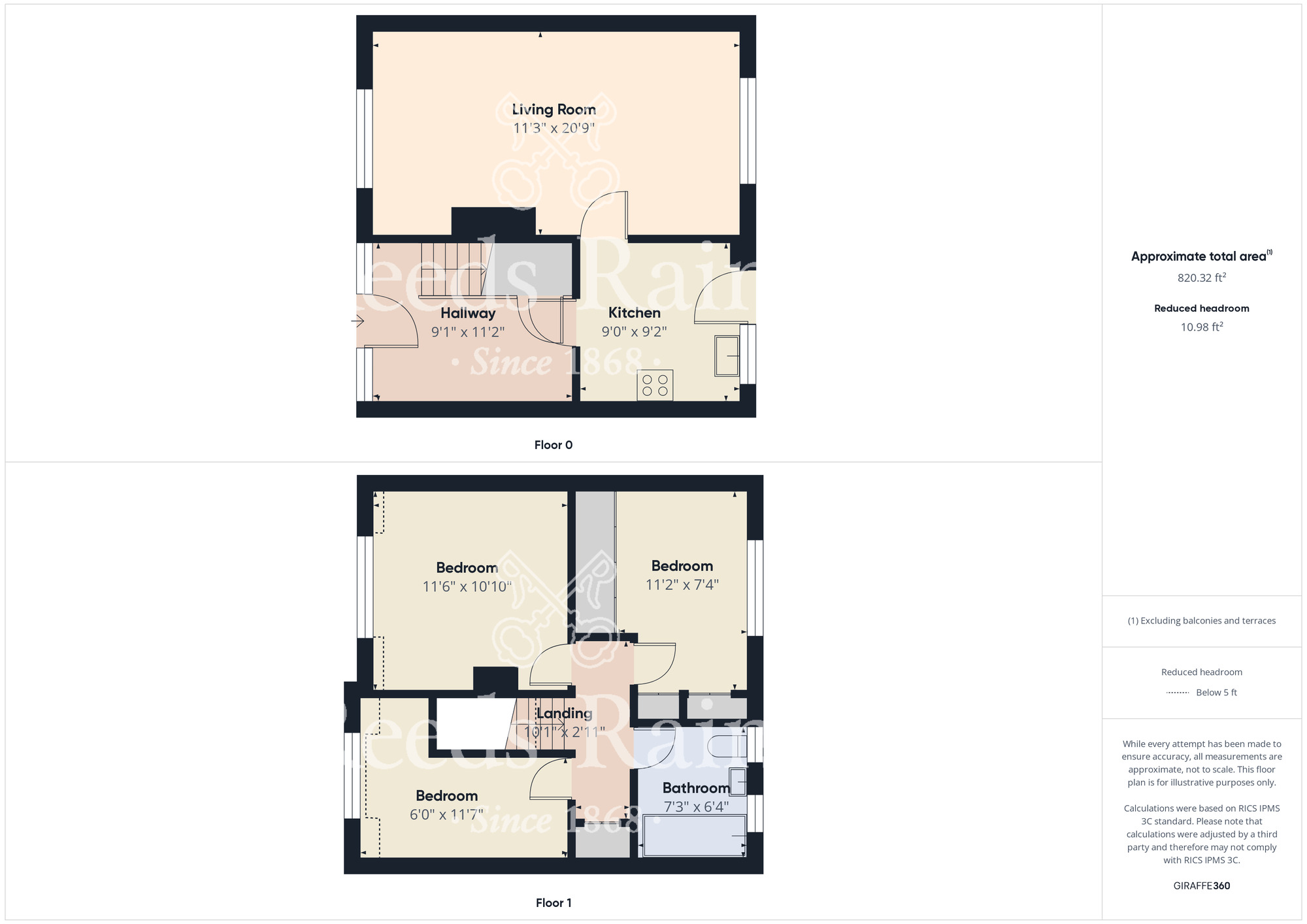 Floorplan of 3 bedroom Mid Terrace House for sale, Lincoln Road, Guisborough, North Yorkshire, TS14