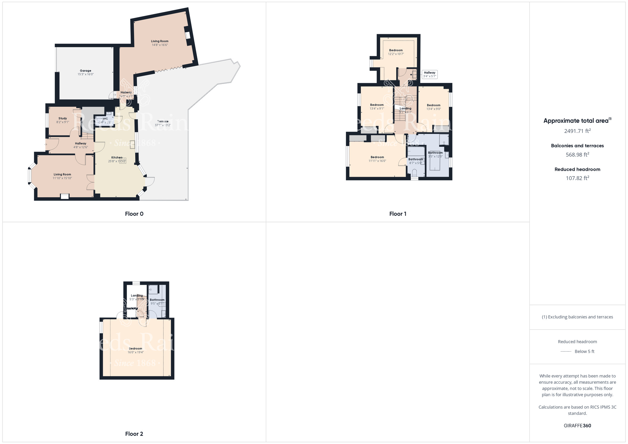 Floorplan of 5 bedroom Detached House for sale, Roseberry Mount, Guisborough, North Yorkshire, TS14