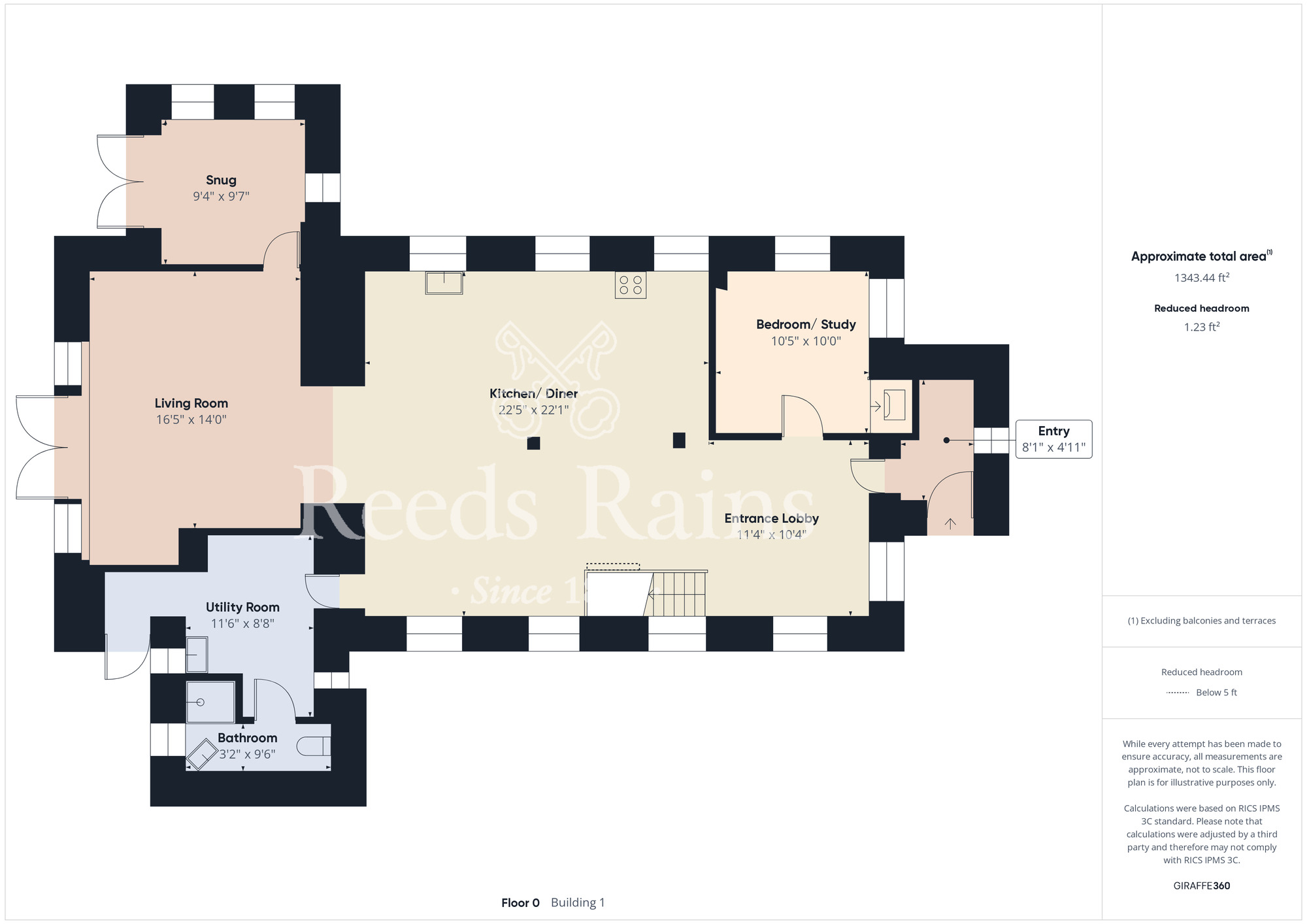 Floorplan of 3 bedroom Detached House for sale, Loftus, Saltburn-by-the-Sea, North Yorkshire, TS13