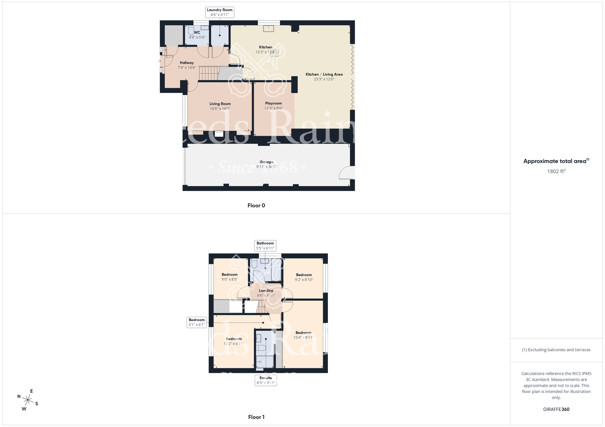Floorplan of 4 bedroom Detached House for sale, Rosedale Crescent, Guisborough, North Yorkshire, TS14
