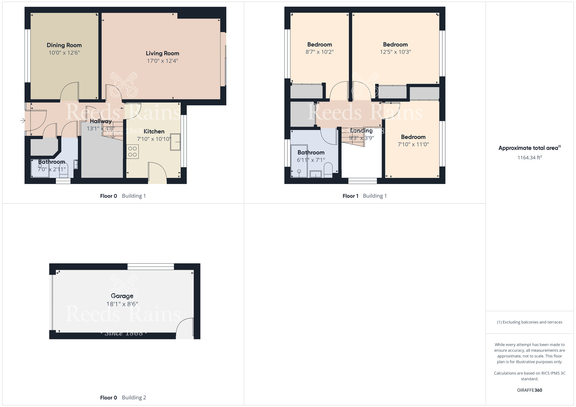 Floorplan of 3 bedroom Semi Detached House for sale, Eridge Road, Guisborough, North Yorkshire, TS14