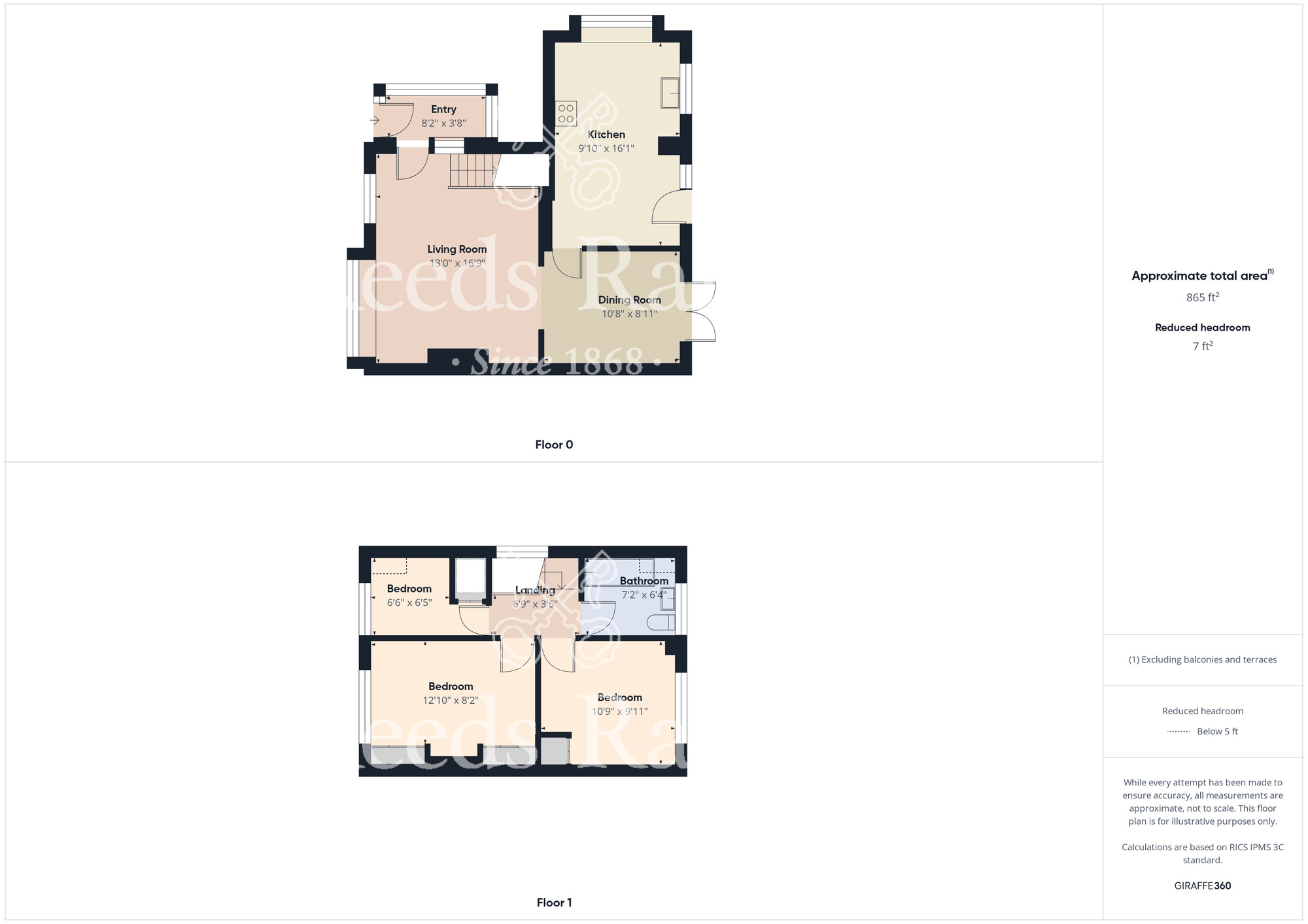 Floorplan of 3 bedroom Semi Detached House for sale, Whitby Avenue, Guisborough, North Yorkshire, TS14