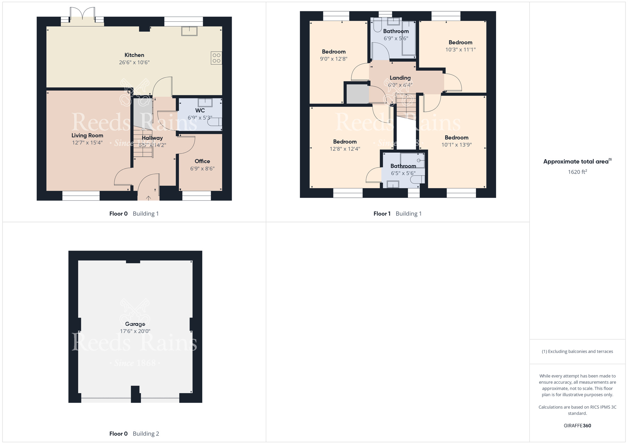 Floorplan of 4 bedroom Detached House for sale, Brambling Drive, Guisborough, North Yorkshire, TS14