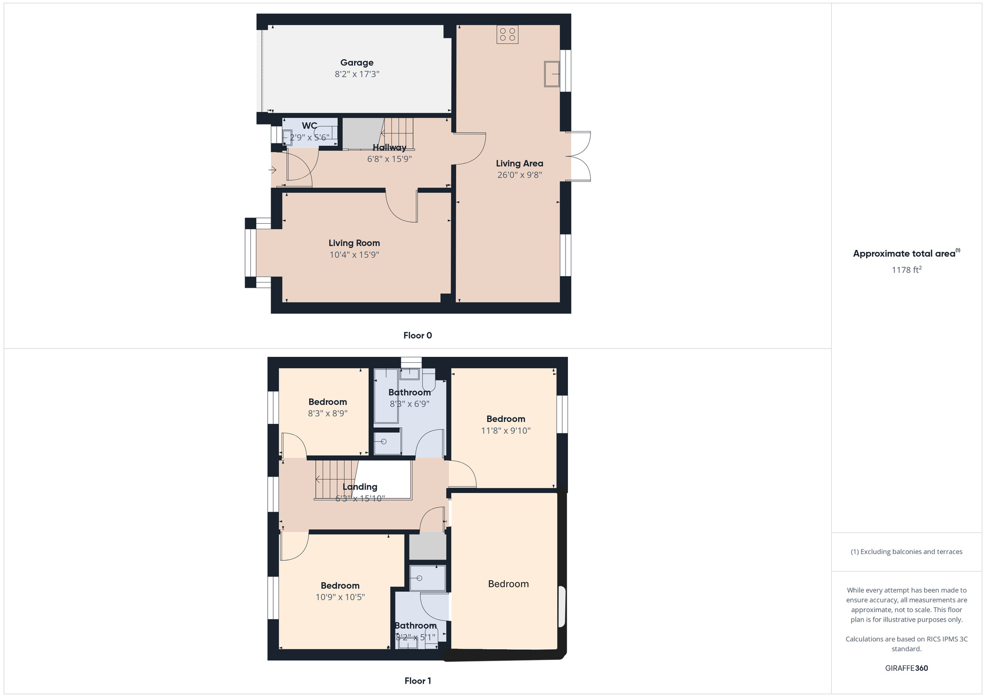 Floorplan of 4 bedroom Detached House for sale, Spring Lodge Gardens, Guisborough, North Yorkshire, TS14