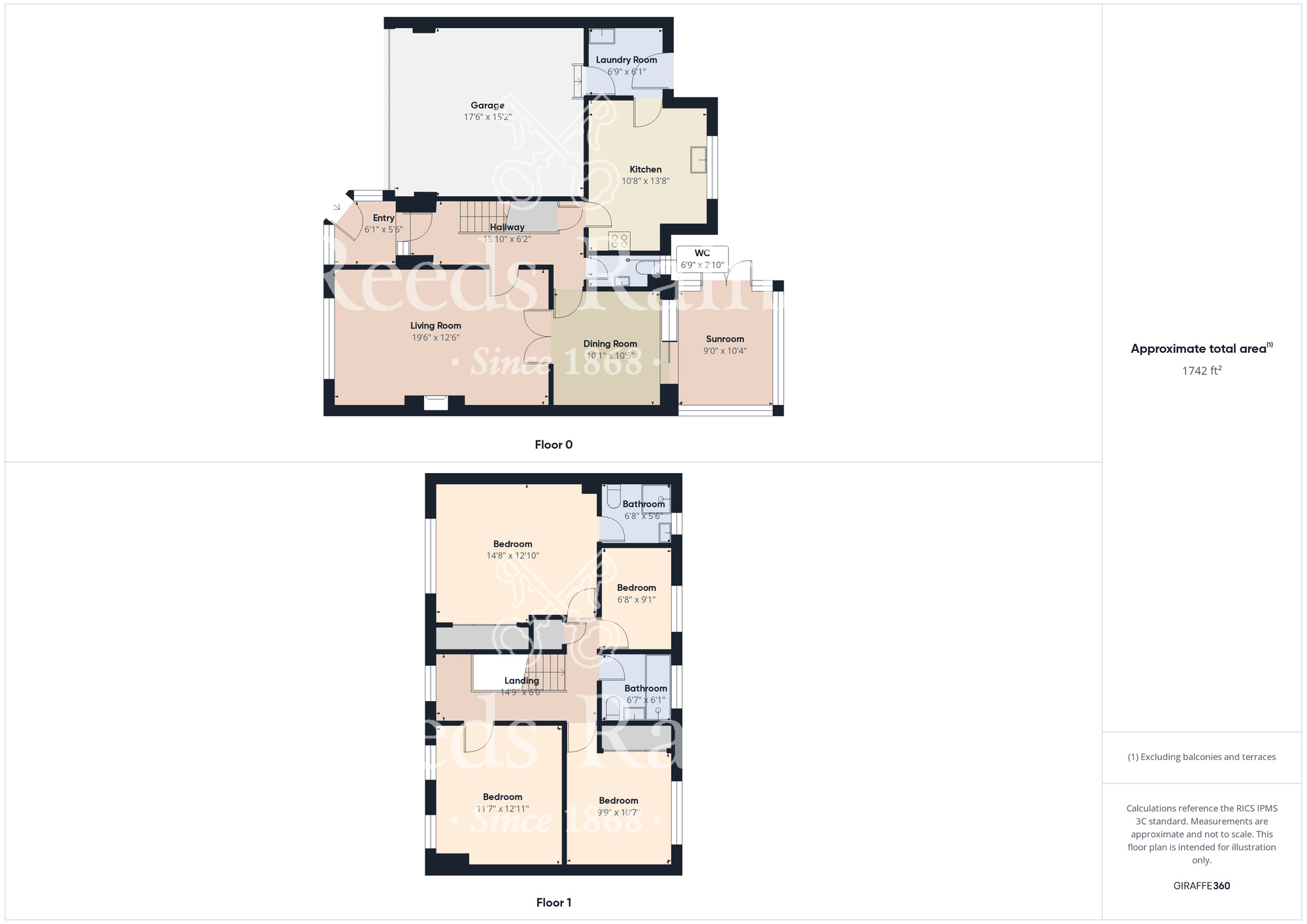 Floorplan of 4 bedroom Detached House for sale, Great Auk, Guisborough, North Yorkshire, TS14