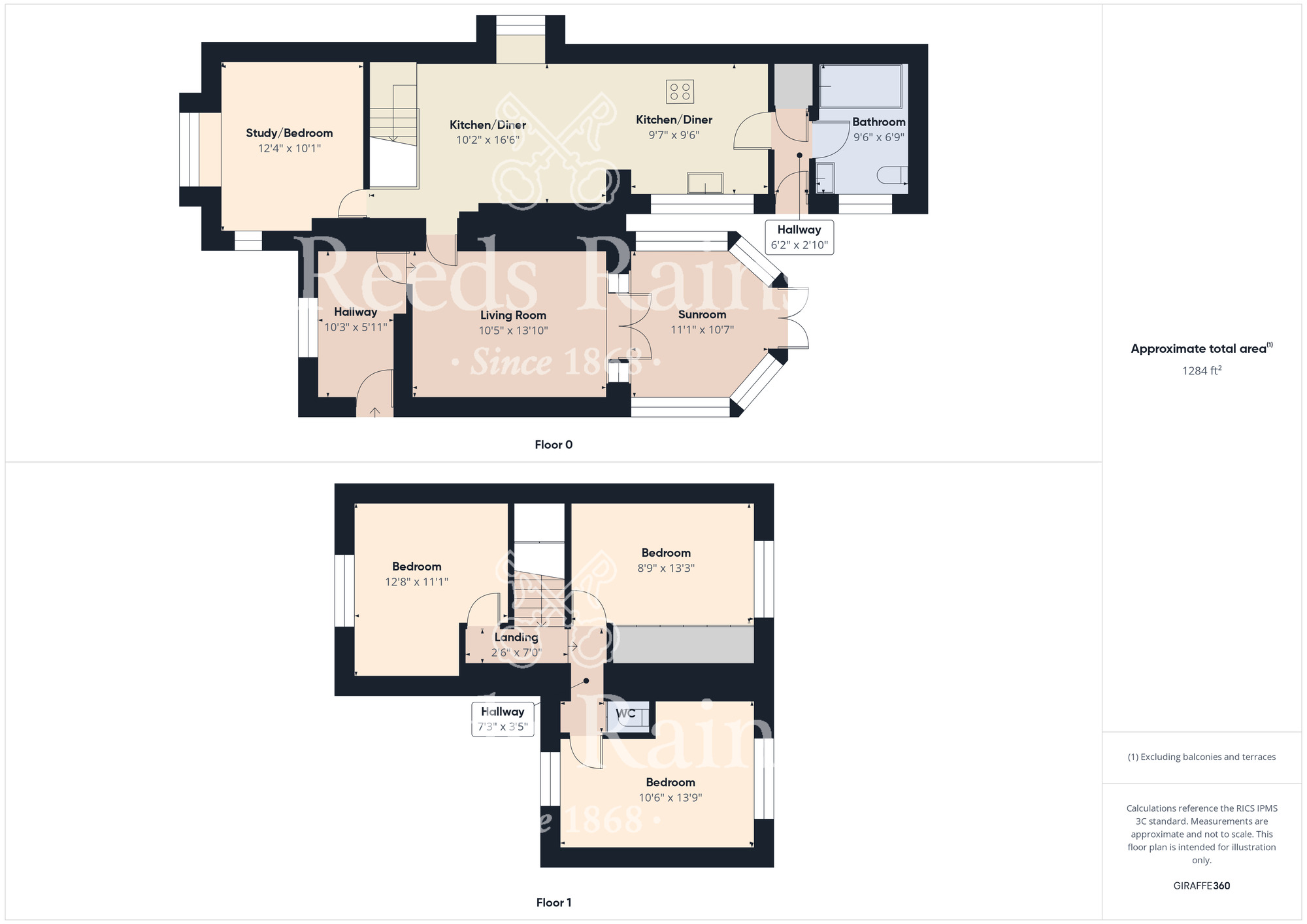 Floorplan of 3 bedroom Detached House for sale, Cleveland Street, Loftus, North Yorkshire, TS13