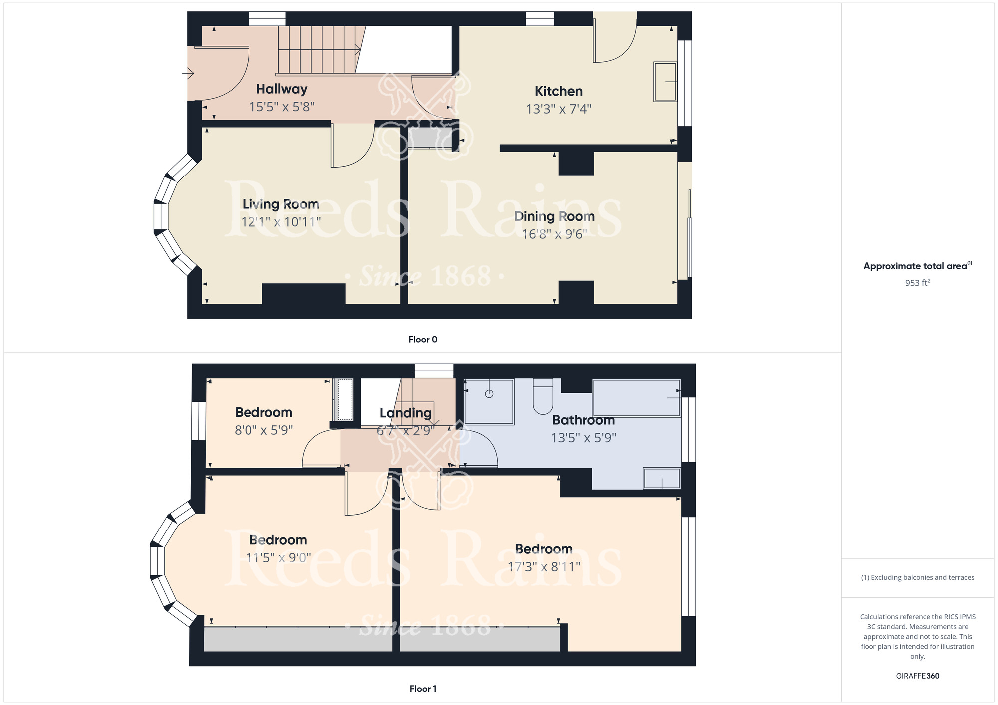 Floorplan of 3 bedroom Semi Detached House for sale, Gill Street, Guisborough, North Yorkshire, TS14