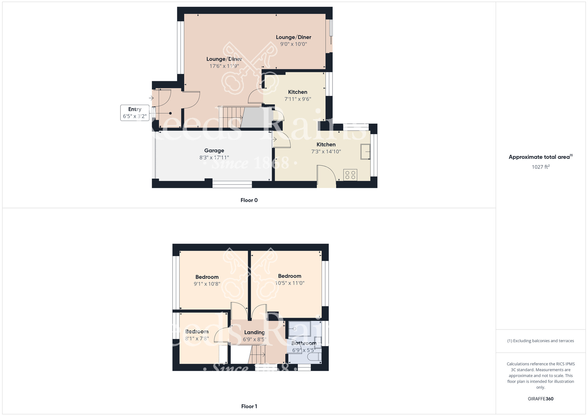 Floorplan of 3 bedroom Semi Detached House for sale, Sycamore Avenue, Saltburn-by-the-Sea, North Yorkshire, TS12