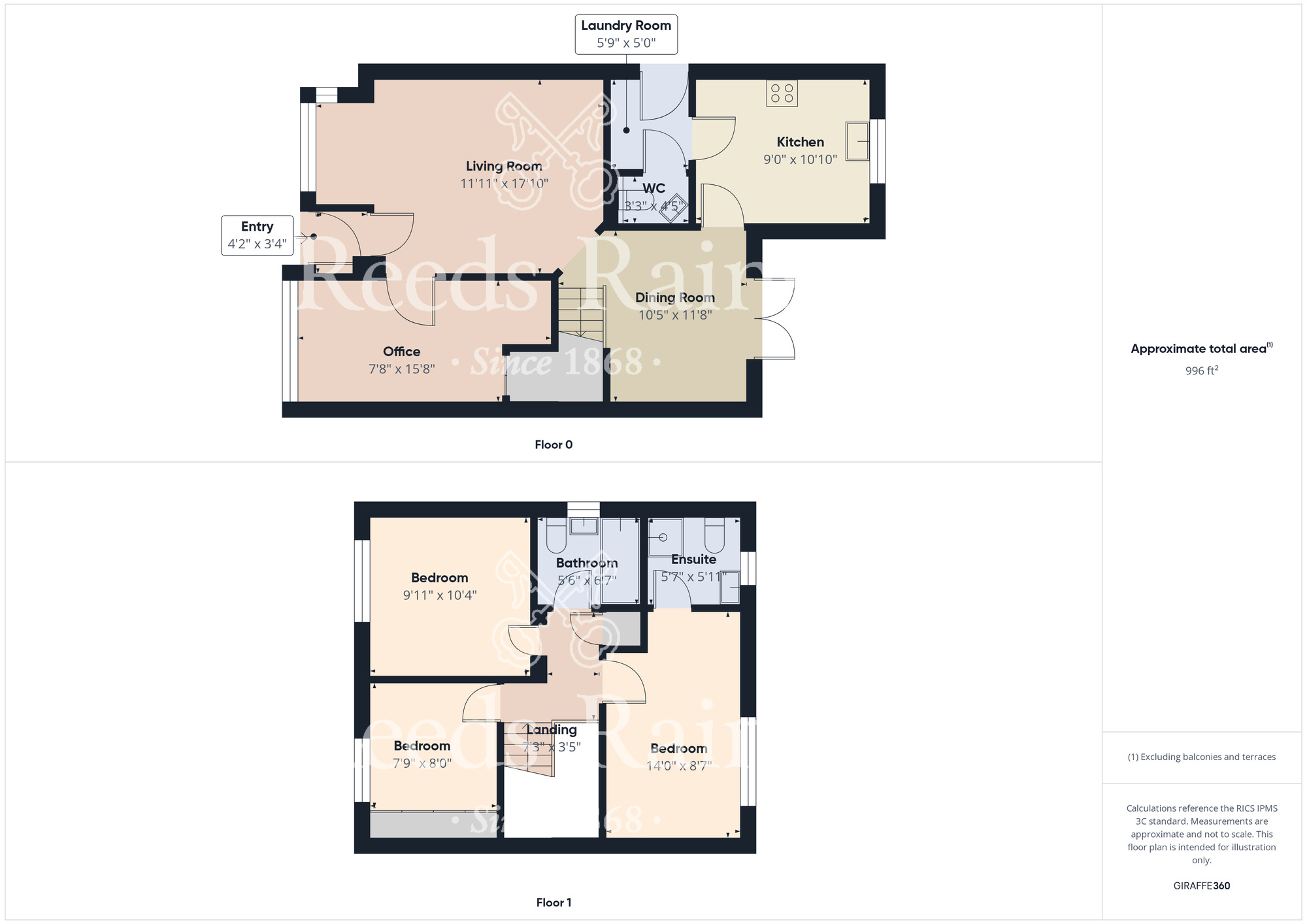 Floorplan of 3 bedroom Semi Detached House for sale, Providence Drive, North Yorkshire, TS14