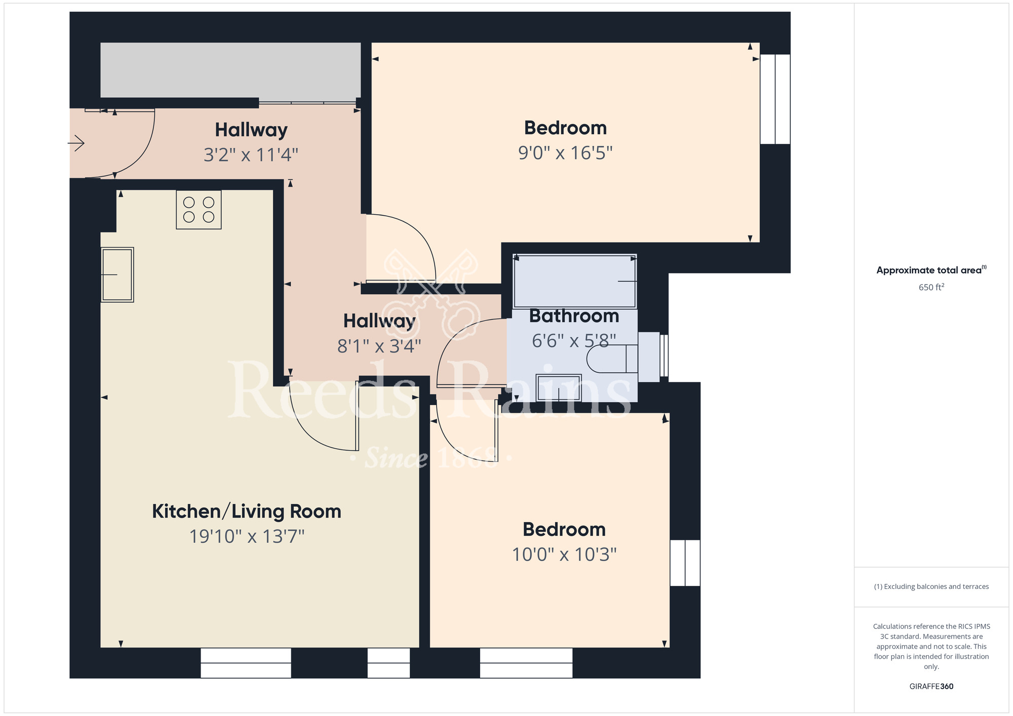 Floorplan of 2 bedroom  Flat for sale, New Road, Guisborough, North Yorkshire, TS14