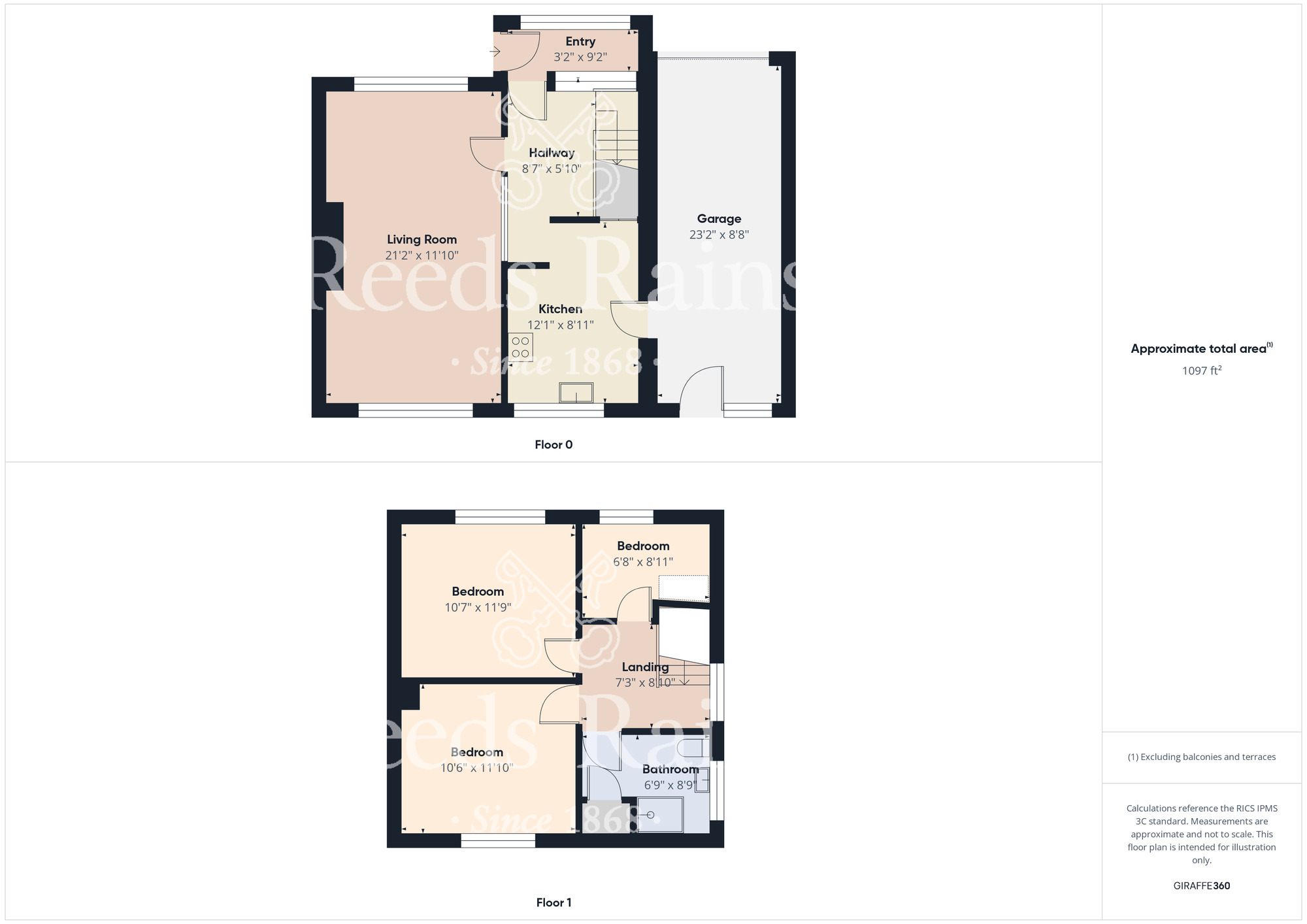 Floorplan of 3 bedroom Semi Detached House for sale, Rectory Lane, Guisborough, North Yorkshire, TS14