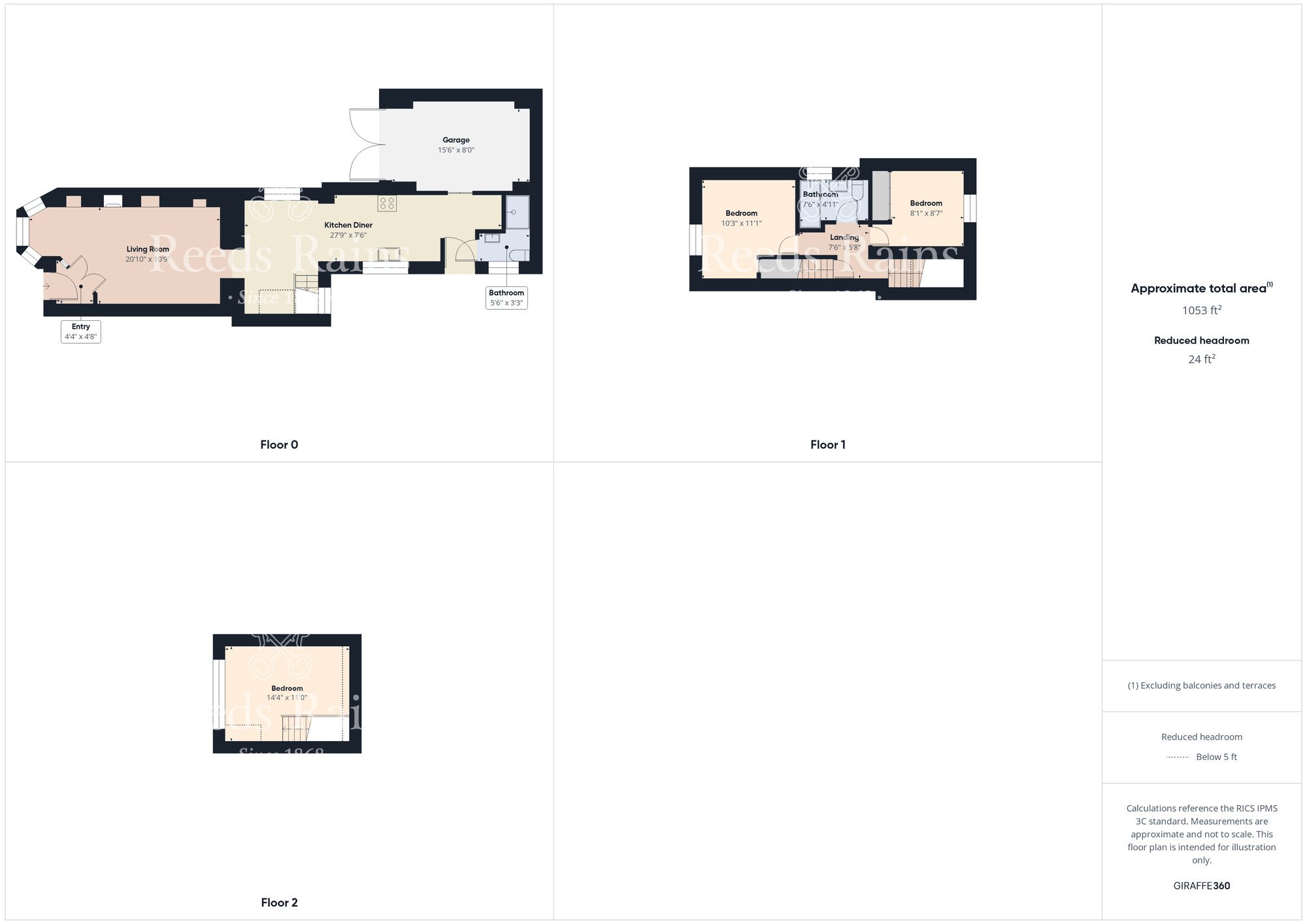 Floorplan of 3 bedroom Mid Terrace House for sale, High Street, Hinderwell, North Yorkshire, TS13