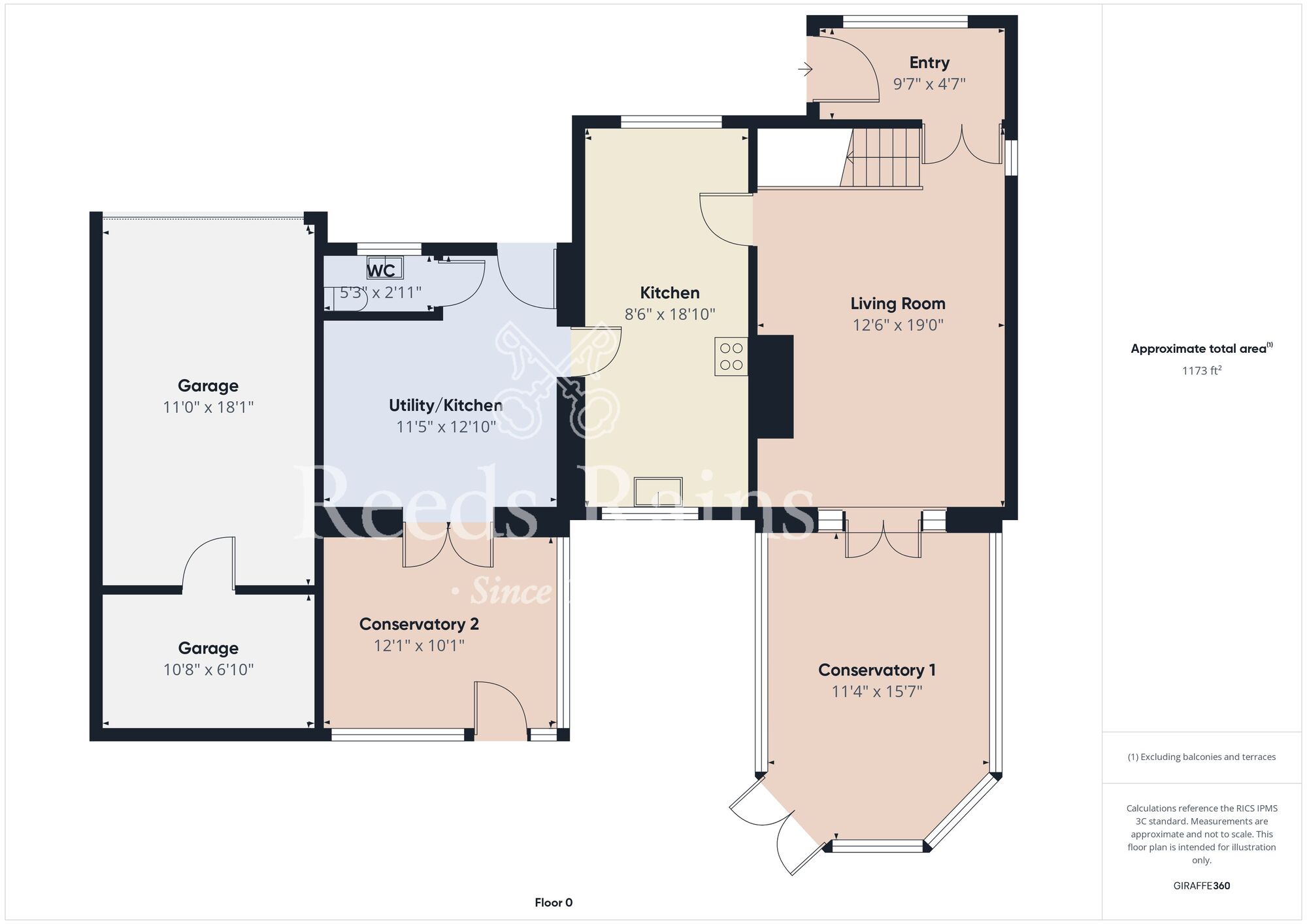 Floorplan of 3 bedroom Semi Detached House for sale, Woodhouse Road, Guisborough, North Yorkshire, TS14