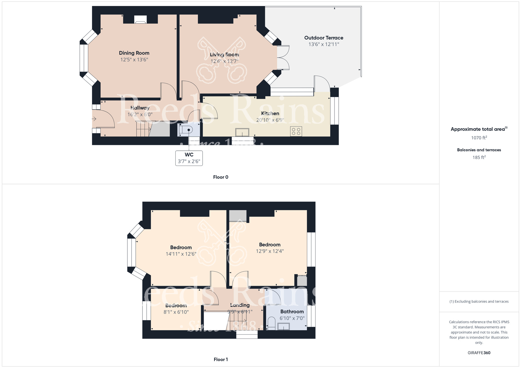 Floorplan of 3 bedroom Semi Detached House for sale, Greenlands Road, Redcar, North Yorkshire, TS10