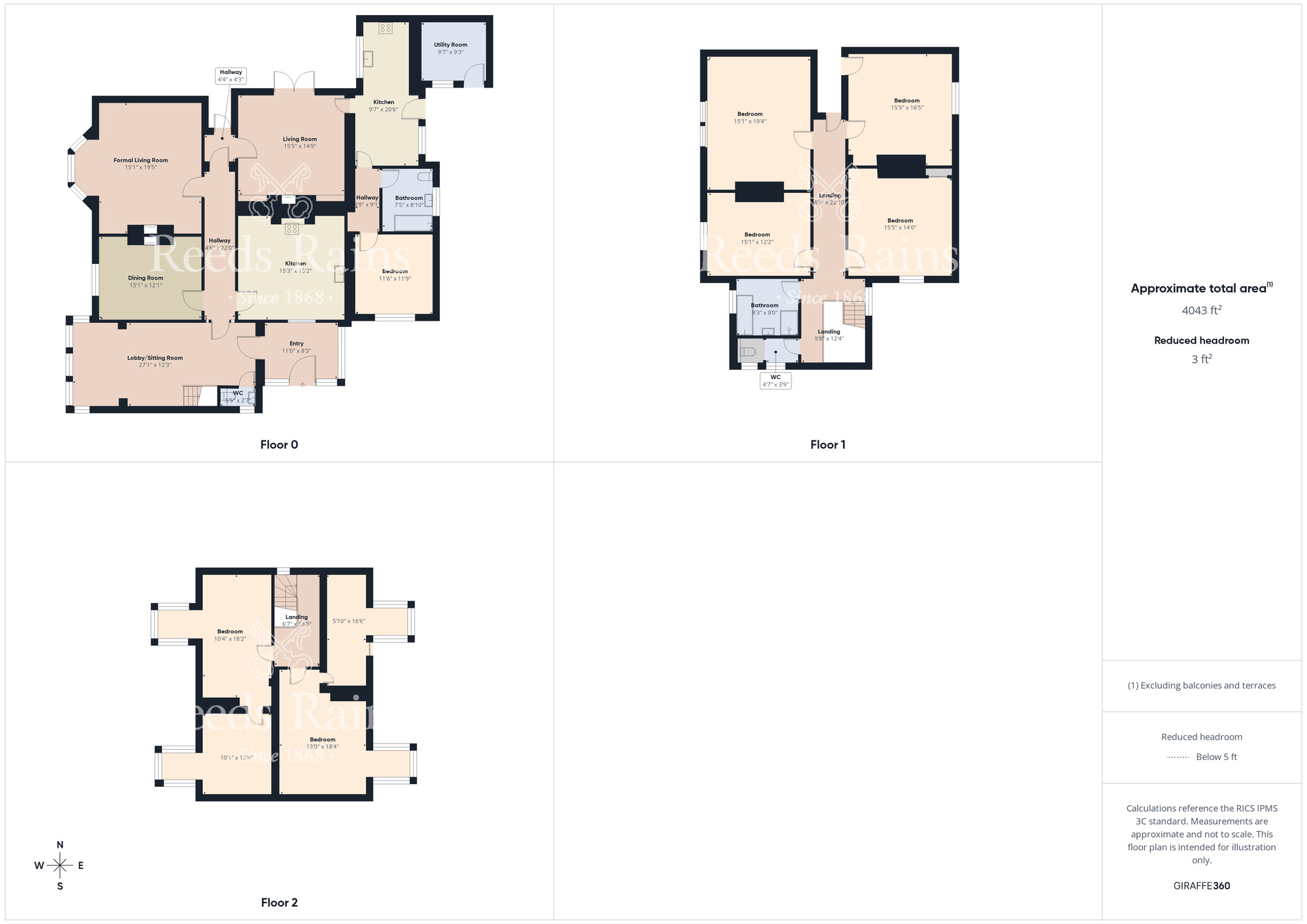 Floorplan of 7 bedroom Detached House for sale, Saltburn Road, Brotton, North Yorkshire, TS12