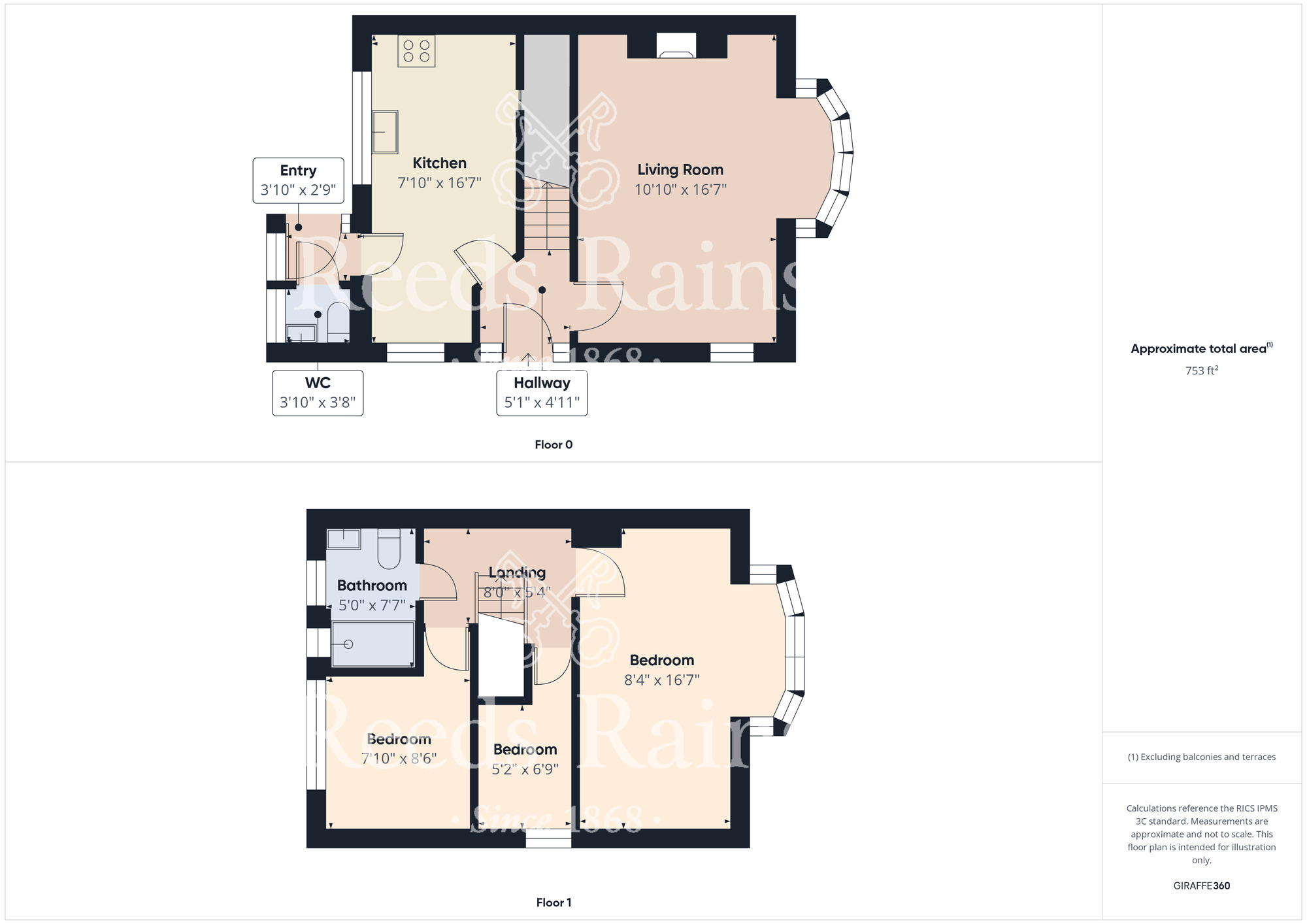 Floorplan of 3 bedroom Semi Detached House for sale, Hollymead Drive, Guisborough, North Yorkshire, TS14