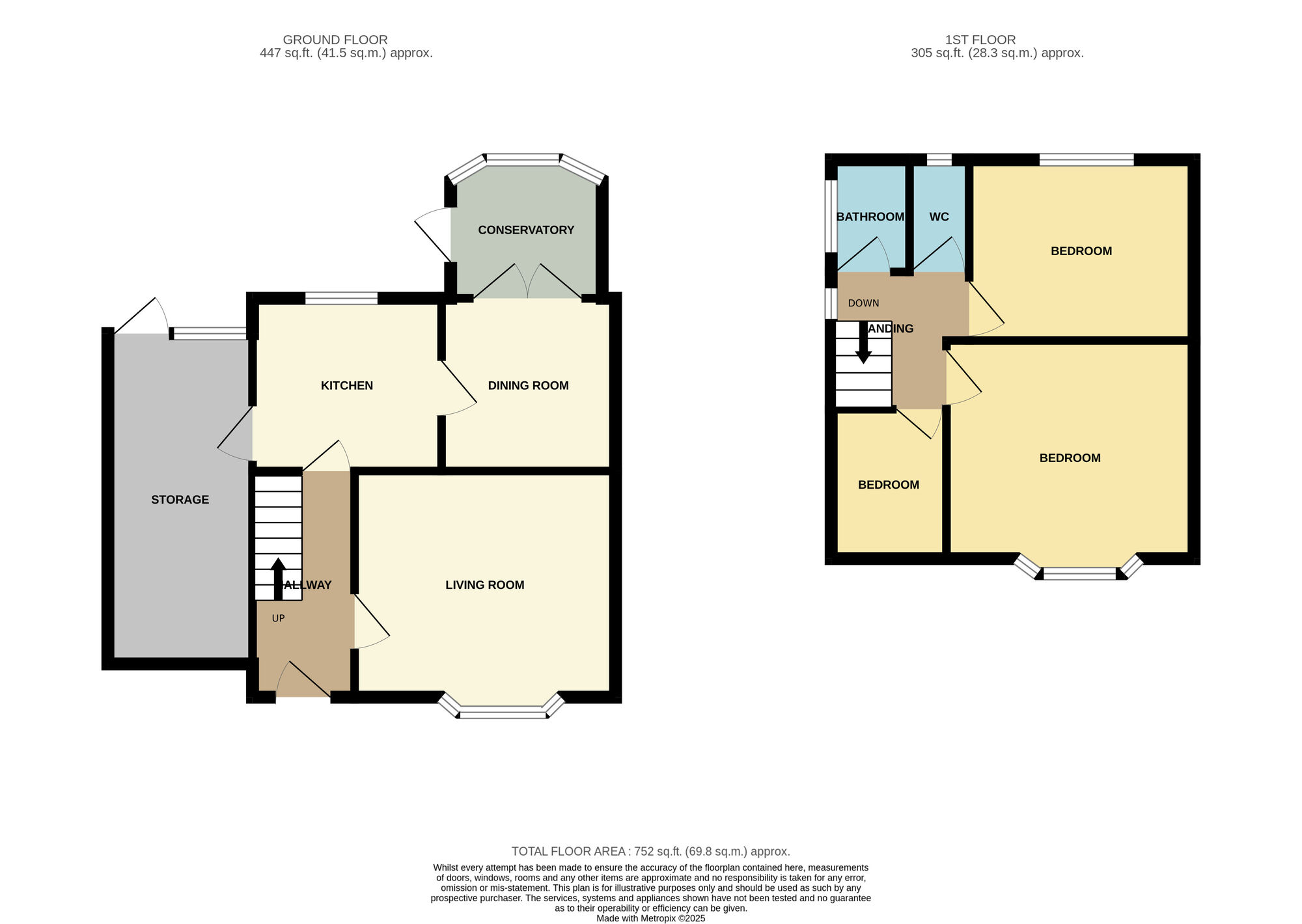 Floorplan of 3 bedroom Semi Detached House for sale, Rosedale Gardens, Lingdale, North Yorkshire, TS12