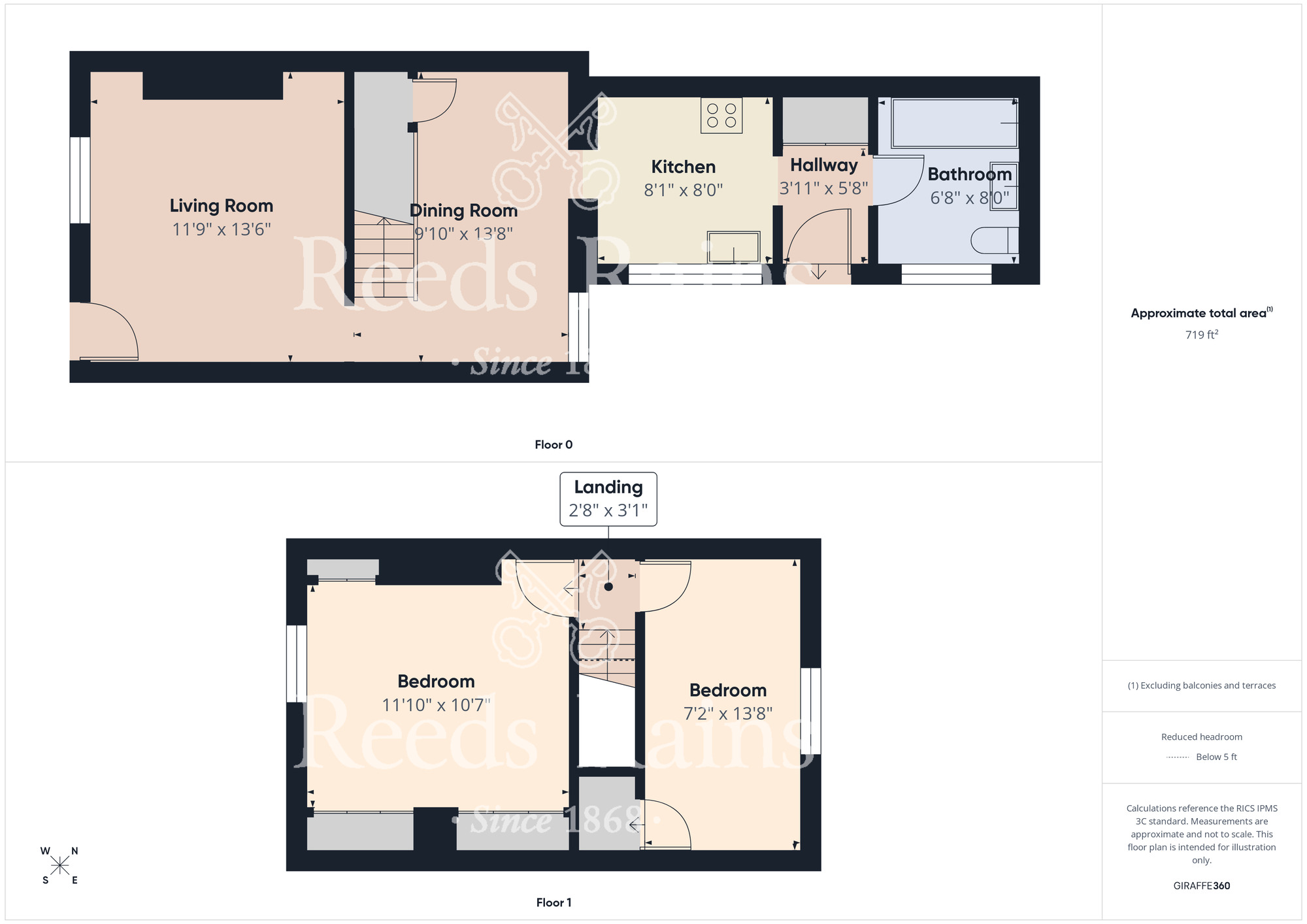 Floorplan of 2 bedroom Mid Terrace House for sale, Margrove Park, Boosbeck, North Yorkshire, TS12