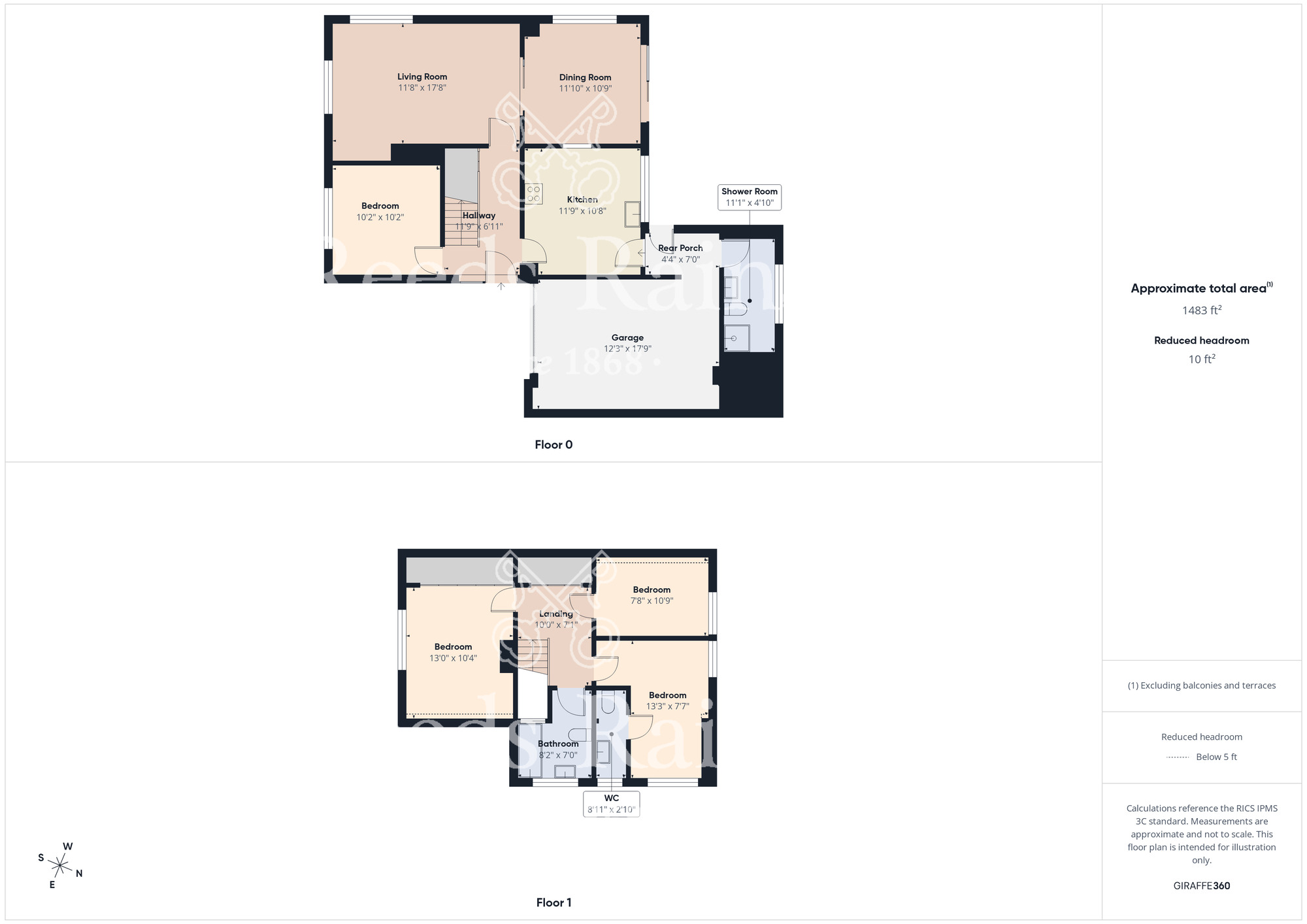 Floorplan of 4 bedroom Detached Bungalow for sale, Bernaldby Avenue, Guisborough, North Yorkshire, TS14