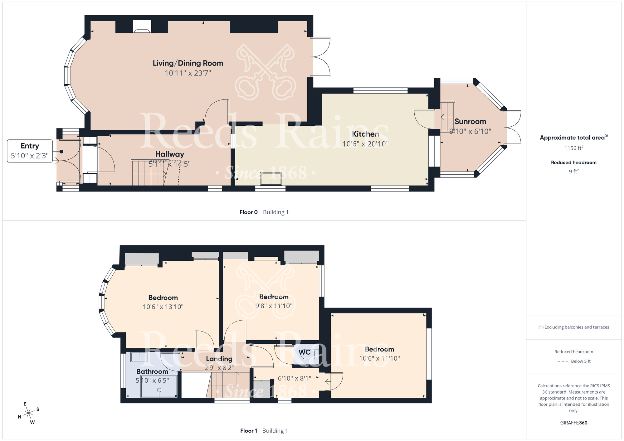 Floorplan of 3 bedroom Semi Detached House for sale, Cliff Road, Staithes, North Yorkshire, TS13