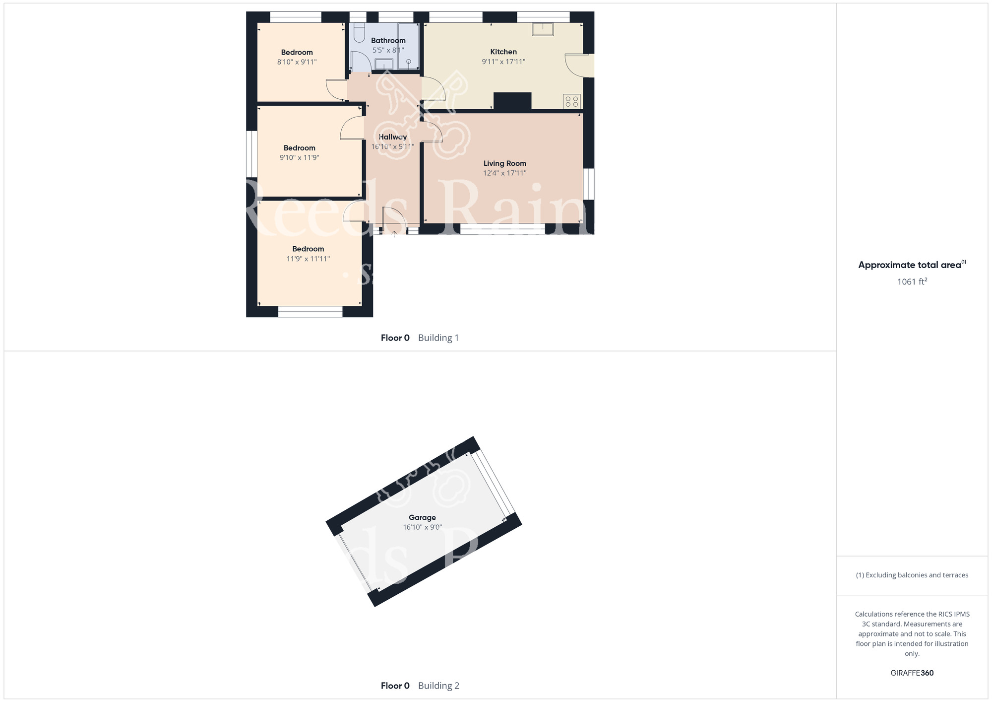 Floorplan of 3 bedroom Detached Bungalow for sale, Morton Close, Guisborough, North Yorkshire, TS14