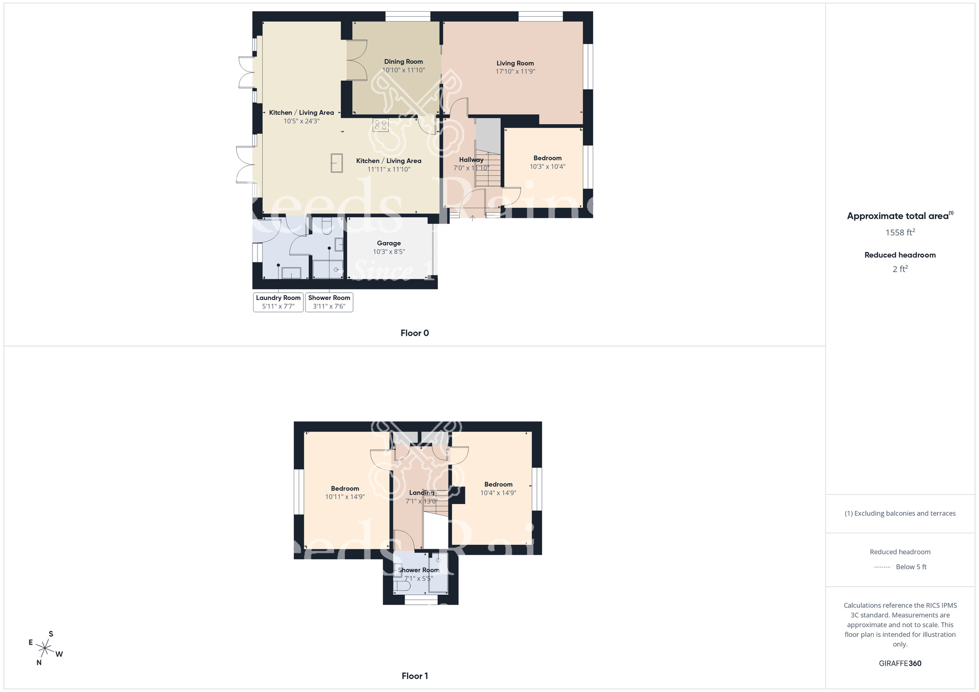 Floorplan of 3 bedroom Detached House for sale, Neville Grove, Guisborough, North Yorkshire, TS14