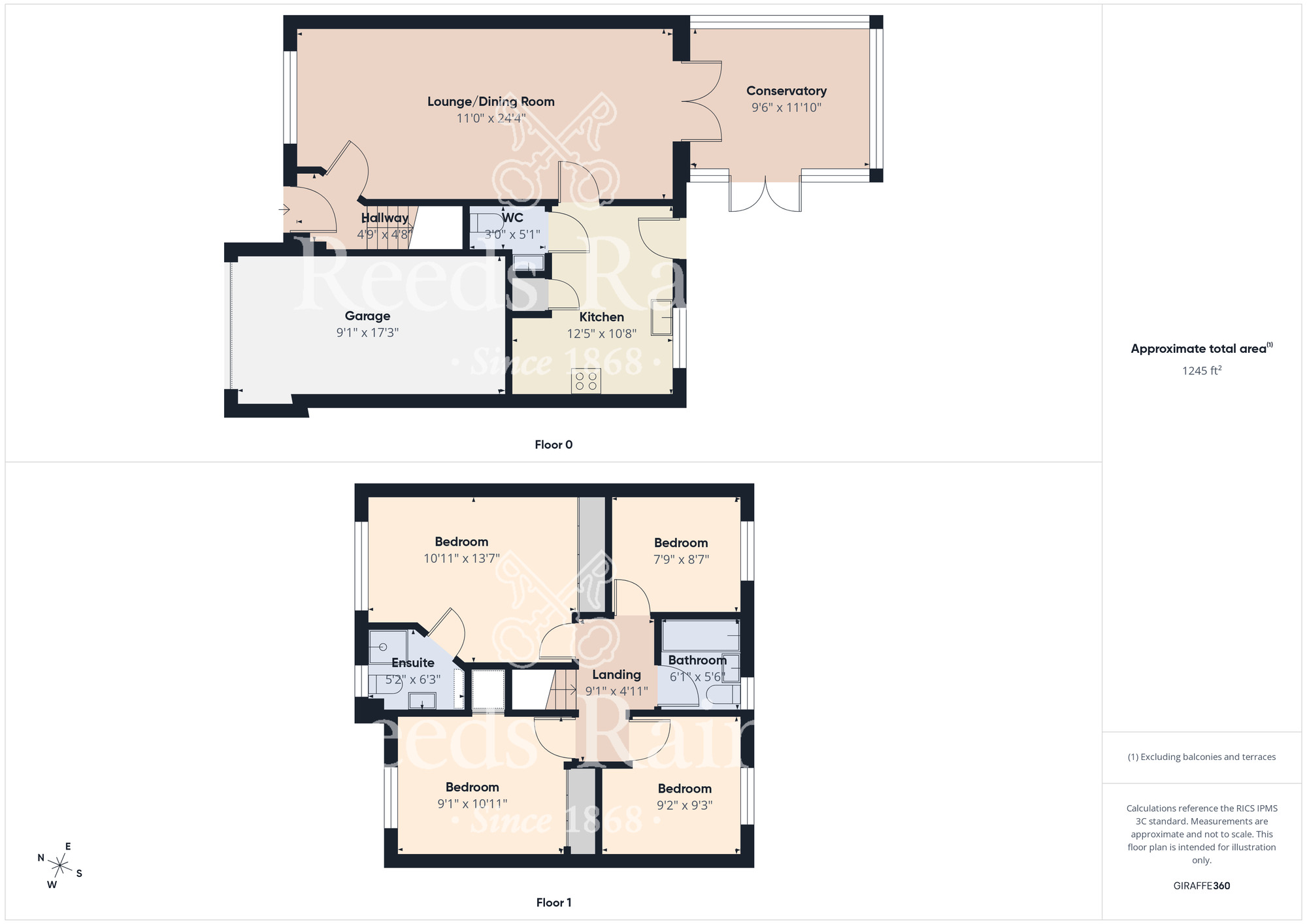 Floorplan of 4 bedroom Detached House for sale, Thirlby Way, Guisborough, North Yorkshire, TS14