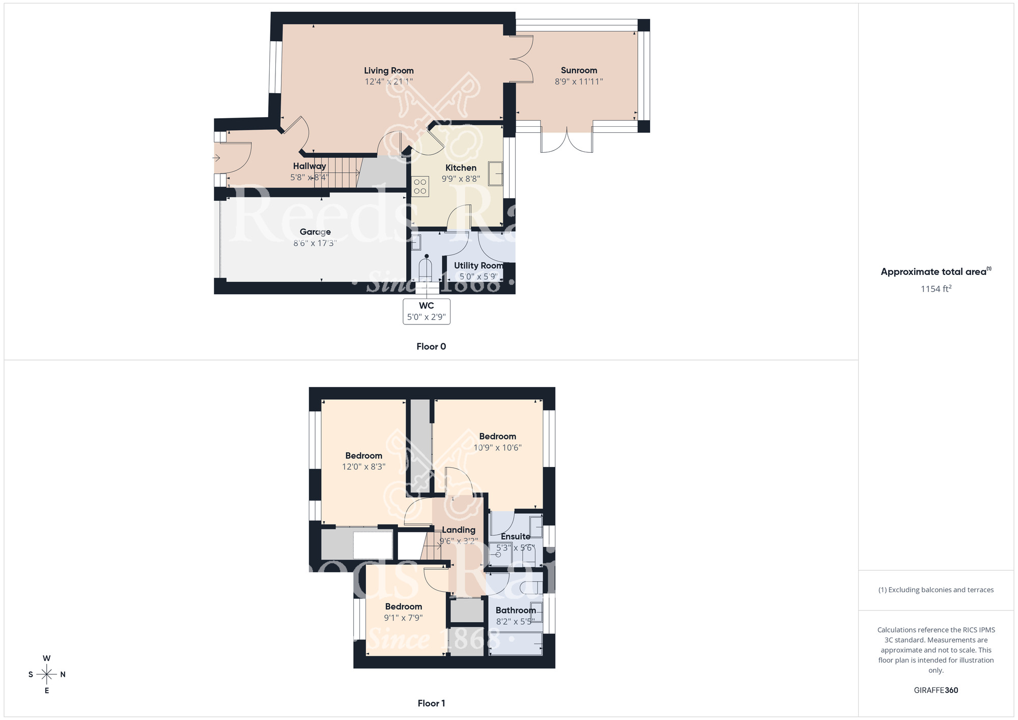 Floorplan of 3 bedroom Detached House for sale, Talisker Gardens, Redcar, North Yorkshire, TS10