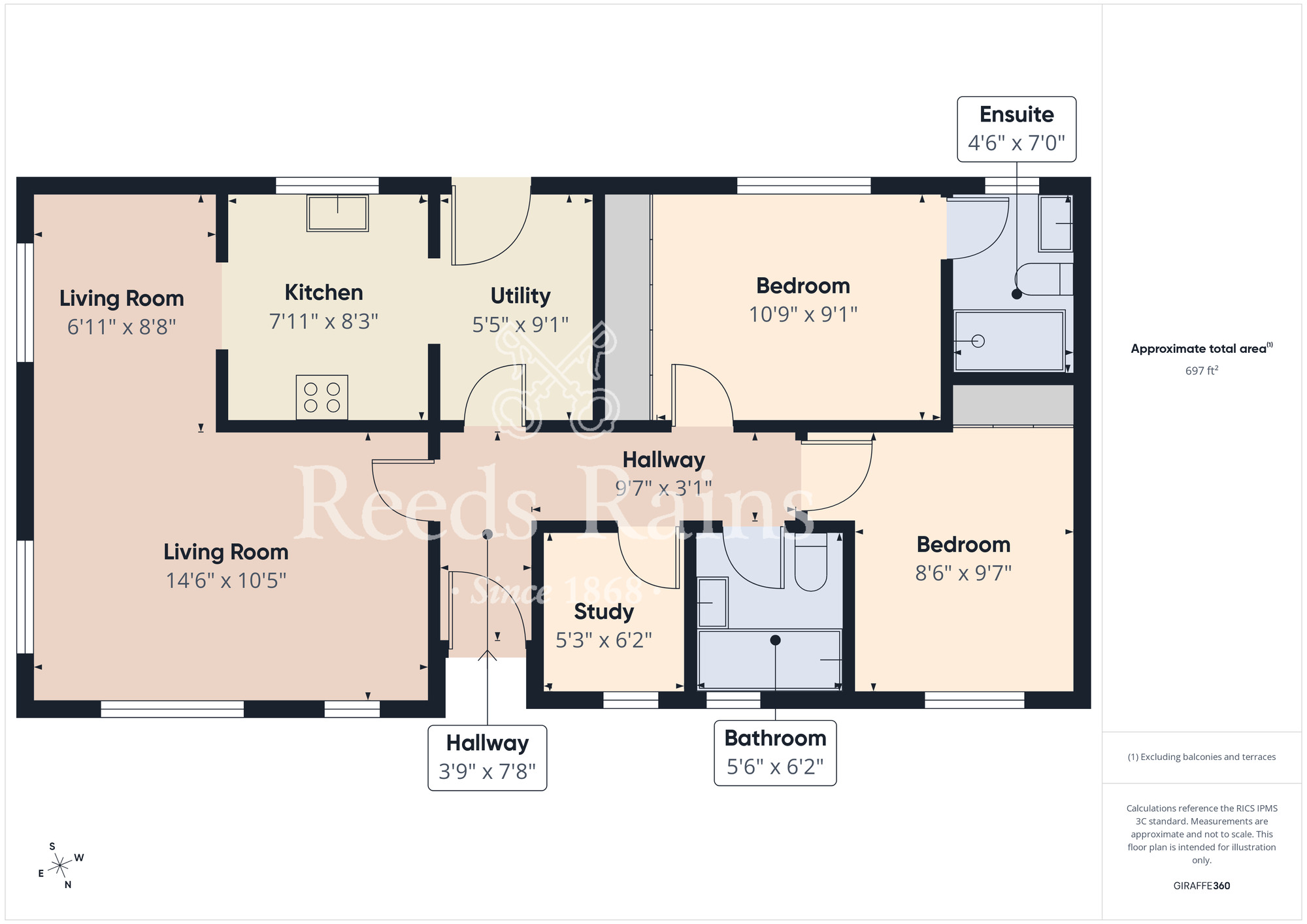 Floorplan of 2 bedroom Detached Property for sale, Milton Street, Saltburn-by-the-Sea, North Yorkshire, TS12