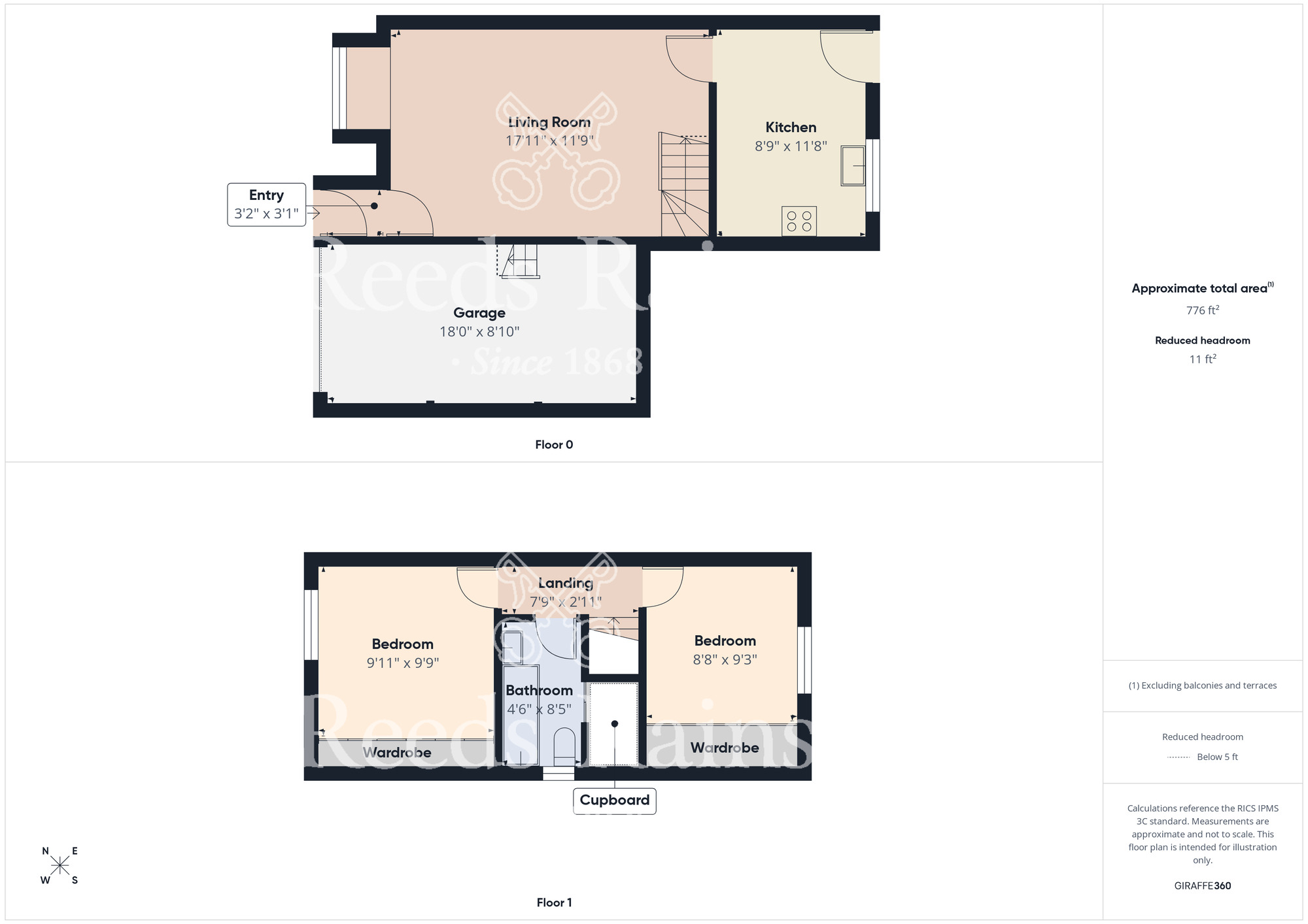 Floorplan of 2 bedroom Semi Detached House for sale, Lavan Court, Redcar, North Yorkshire, TS10