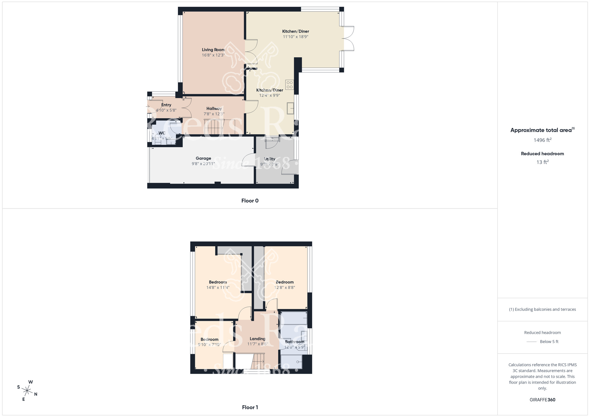 Floorplan of 3 bedroom Detached House for sale, High Peak, Guisborough, North Yorkshire, TS14