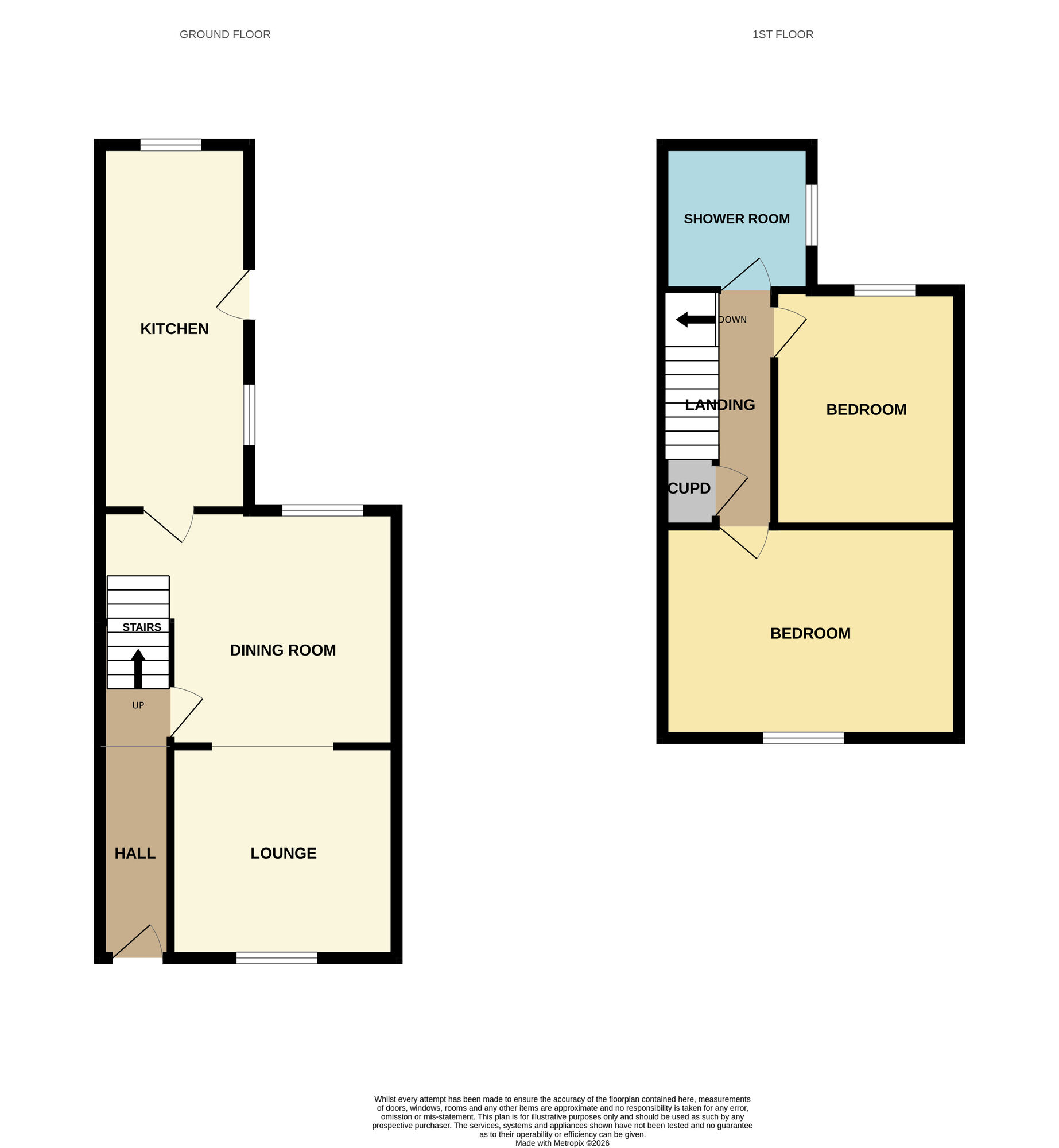Floorplan of 3 bedroom Mid Terrace House for sale, Day Street Brotton, Saltburn-by-the-Sea, TS12