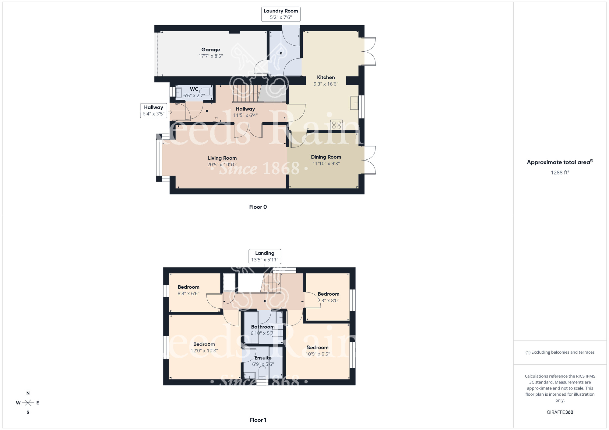 Floorplan of 4 bedroom Detached House for sale, Scholars Gate, Guisborough, North Yorkshire, TS14
