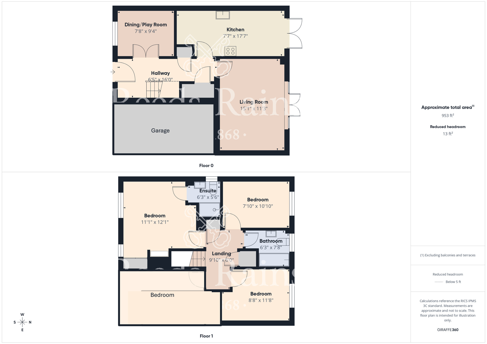 Floorplan of 4 bedroom Detached House for sale, Brambling Drive, Guisborough, North Yorkshire, TS14