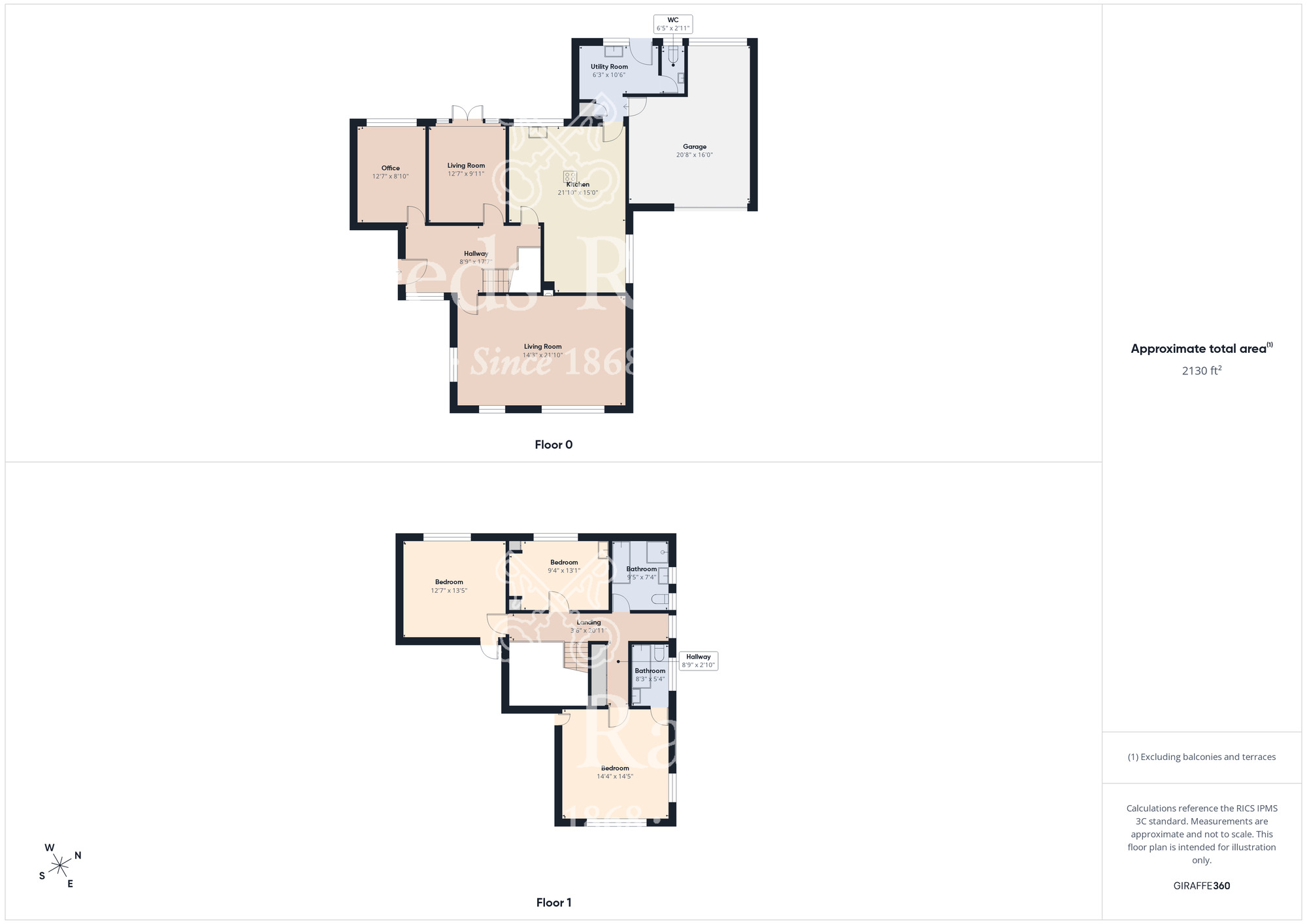 Floorplan of 4 bedroom Detached House for sale, Thames Avenue, Guisborough, North Yorkshire, TS14