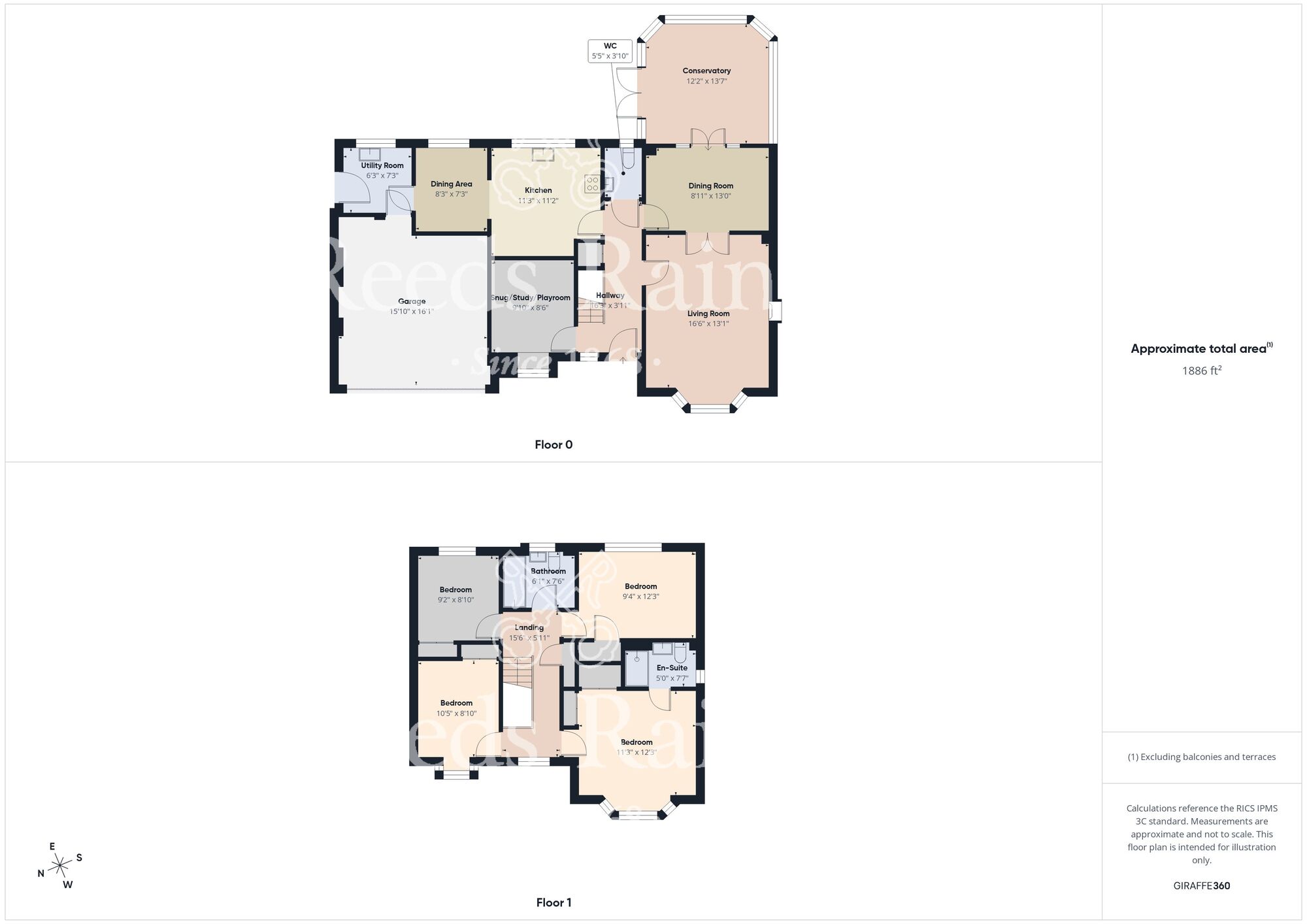 Floorplan of 4 bedroom Detached House for sale, Roseberry Mount, Guisborough, North Yorkshire, TS14