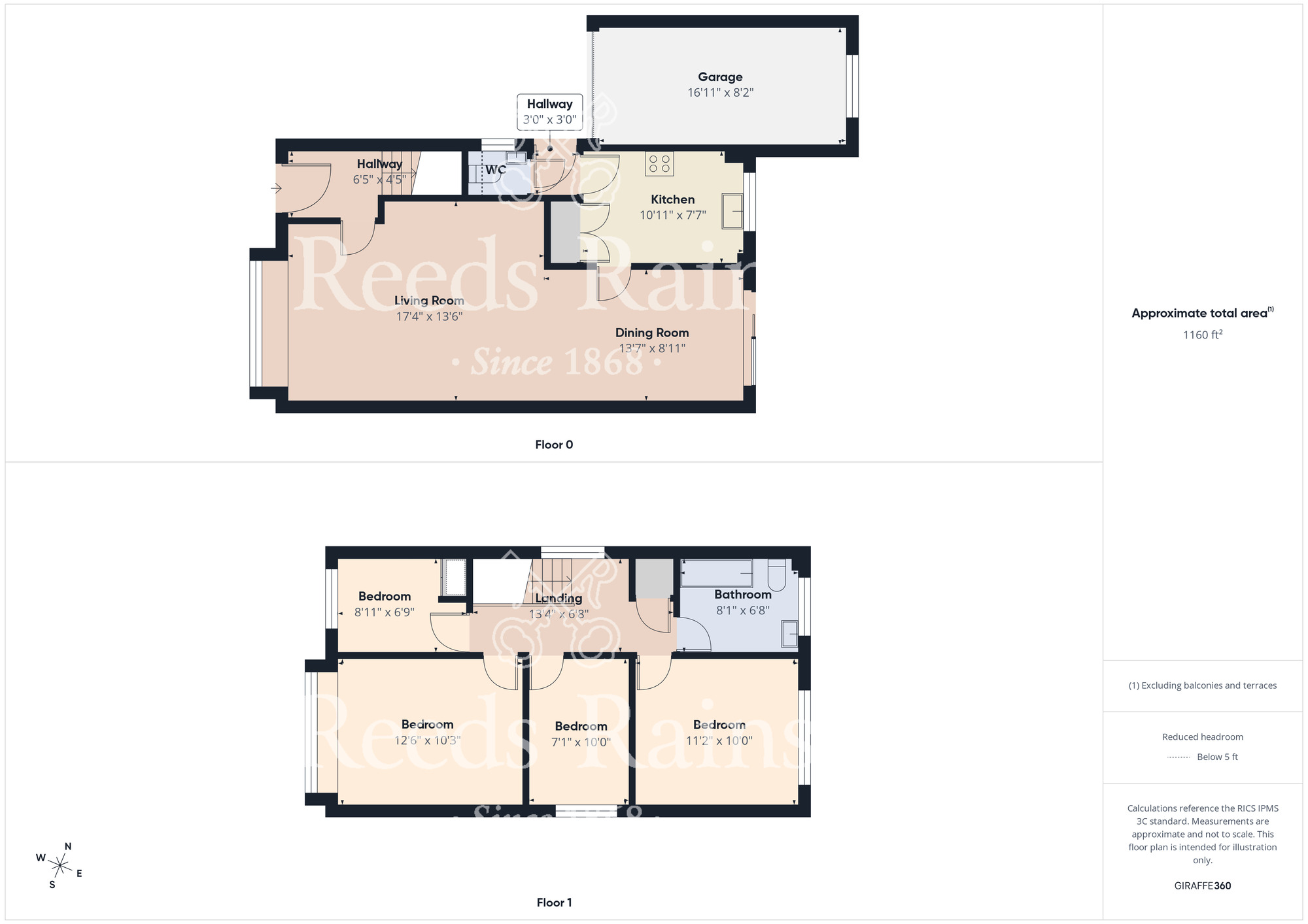 Floorplan of 4 bedroom Detached House for sale, Enfield Chase, Guisborough, North Yorkshire, TS14