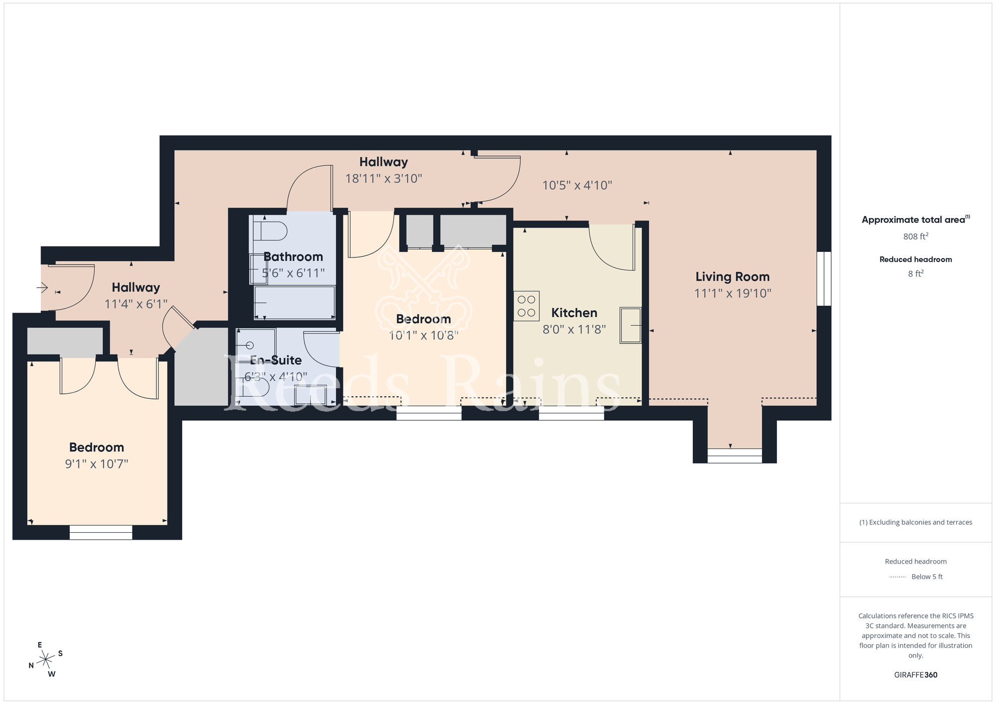 Floorplan of 2 bedroom Flat for sale, Westerdale Court, Guisborough, North Yorkshire, TS14