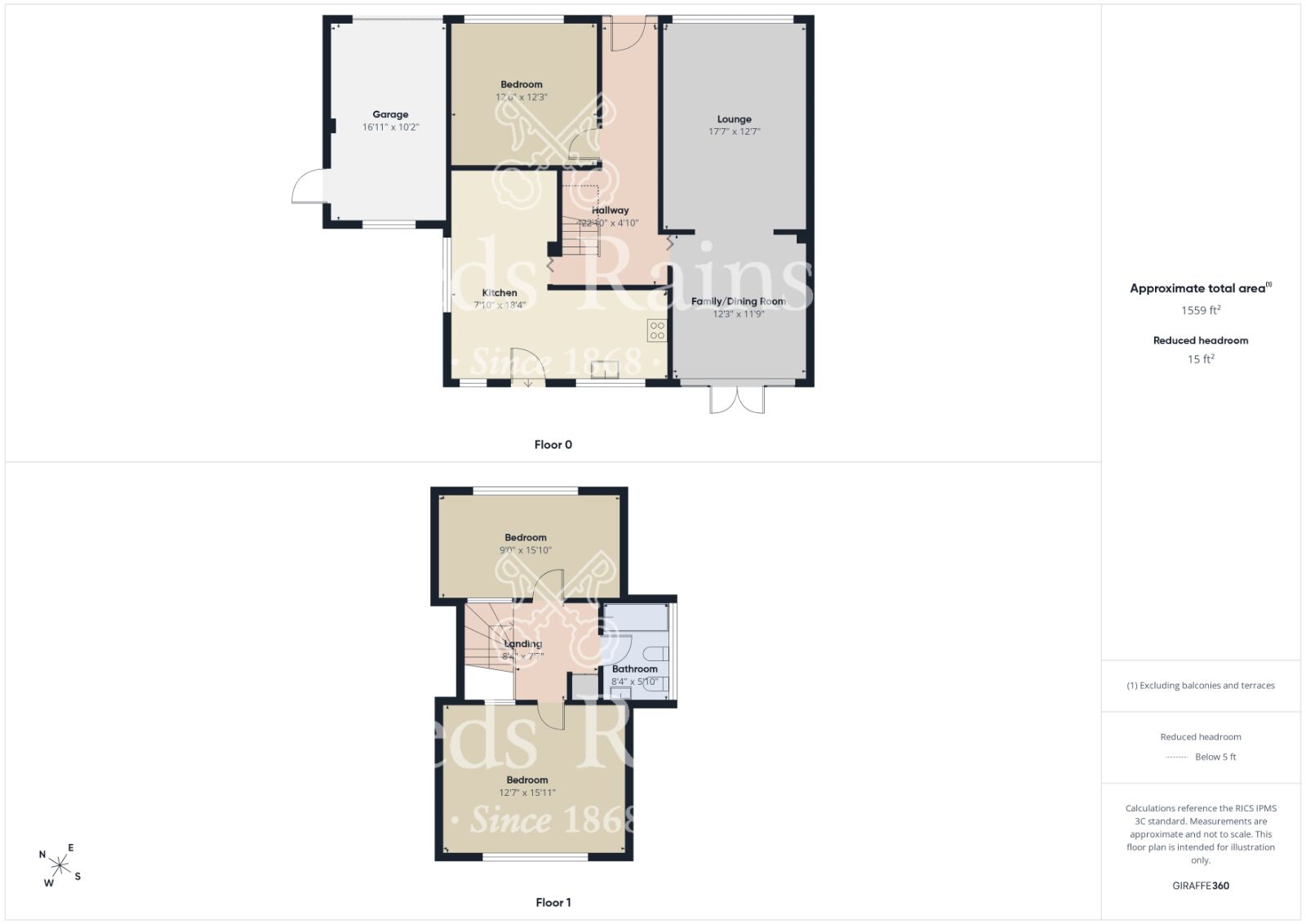 Floorplan of 3 bedroom Detached House for sale, Mackie Drive, Guisborough, North Yorkshire, TS14