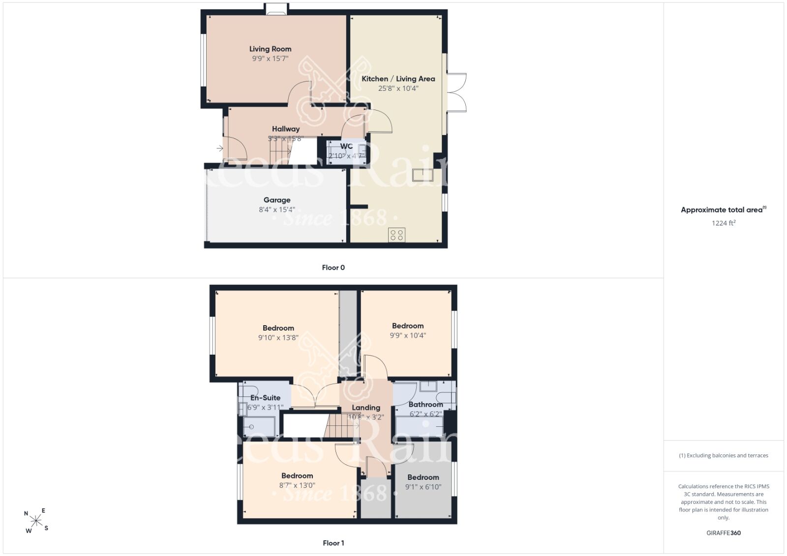 Floorplan of 4 bedroom Detached House for sale, Glaisdale Road, Guisborough, North Yorkshire, TS14