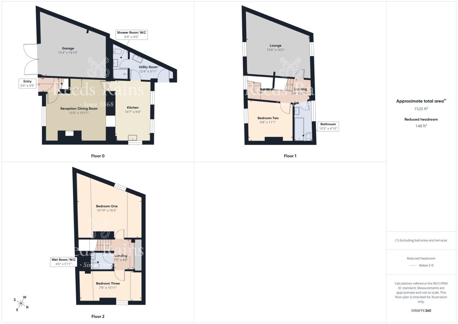 Floorplan of 3 bedroom End Terrace House for sale, Church Street, Guisborough, North Yorkshire, TS14