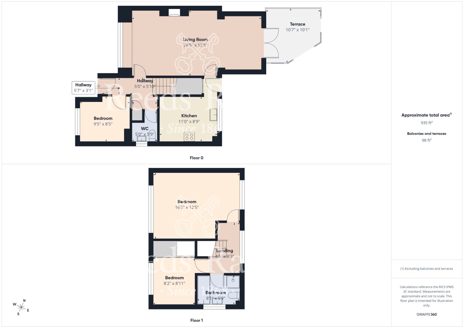 Floorplan of 3 bedroom Semi Detached House for sale, Atherstone Drive, Guisborough, North Yorkshire, TS14