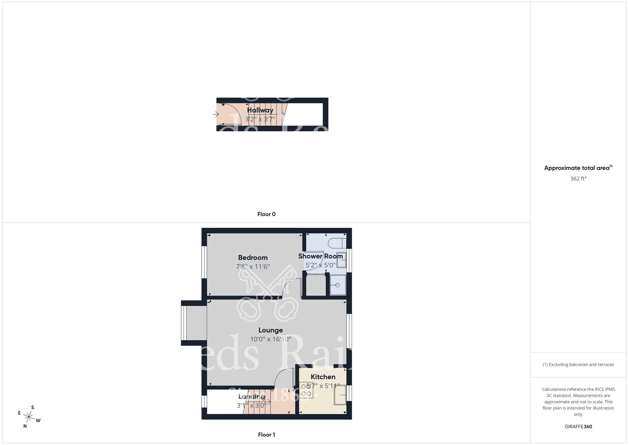 Floorplan of 1 bedroom Flat for sale, Cleveland Street, Guisborough, North Yorkshire, TS14