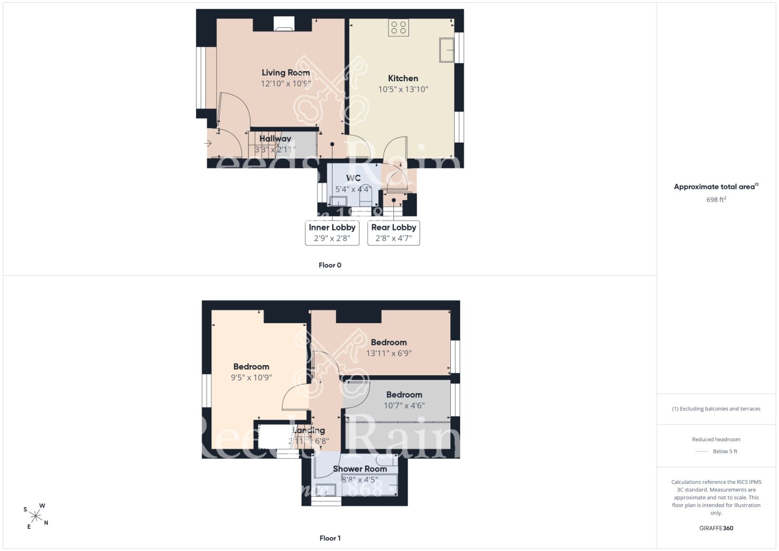 Floorplan of 3 bedroom Semi Detached House for sale, Park Lane, Guisborough, North Yorkshire, TS14