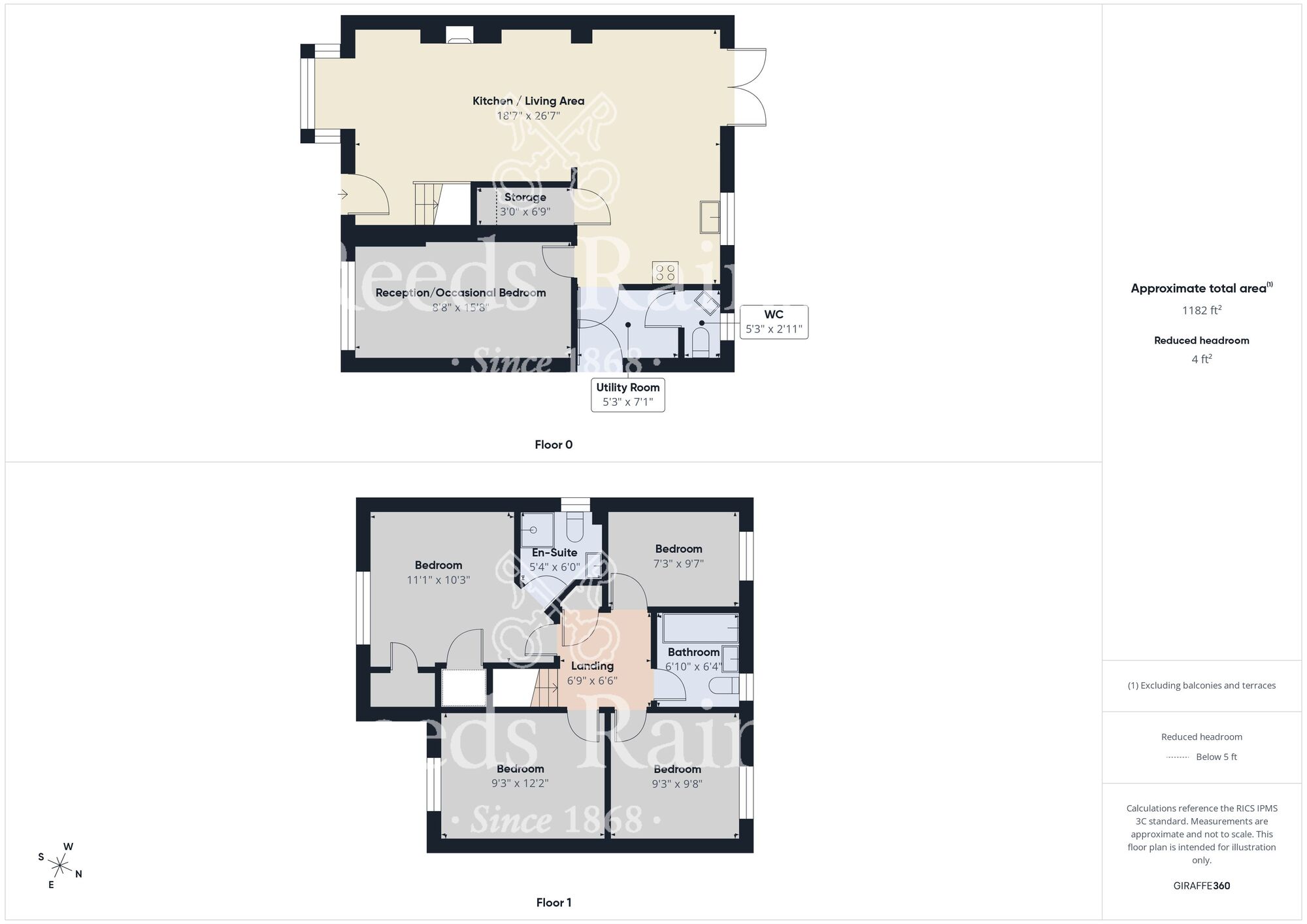 Floorplan of 4 bedroom Detached House for sale, Hunters Place, Guisborough, North Yorkshire, TS14