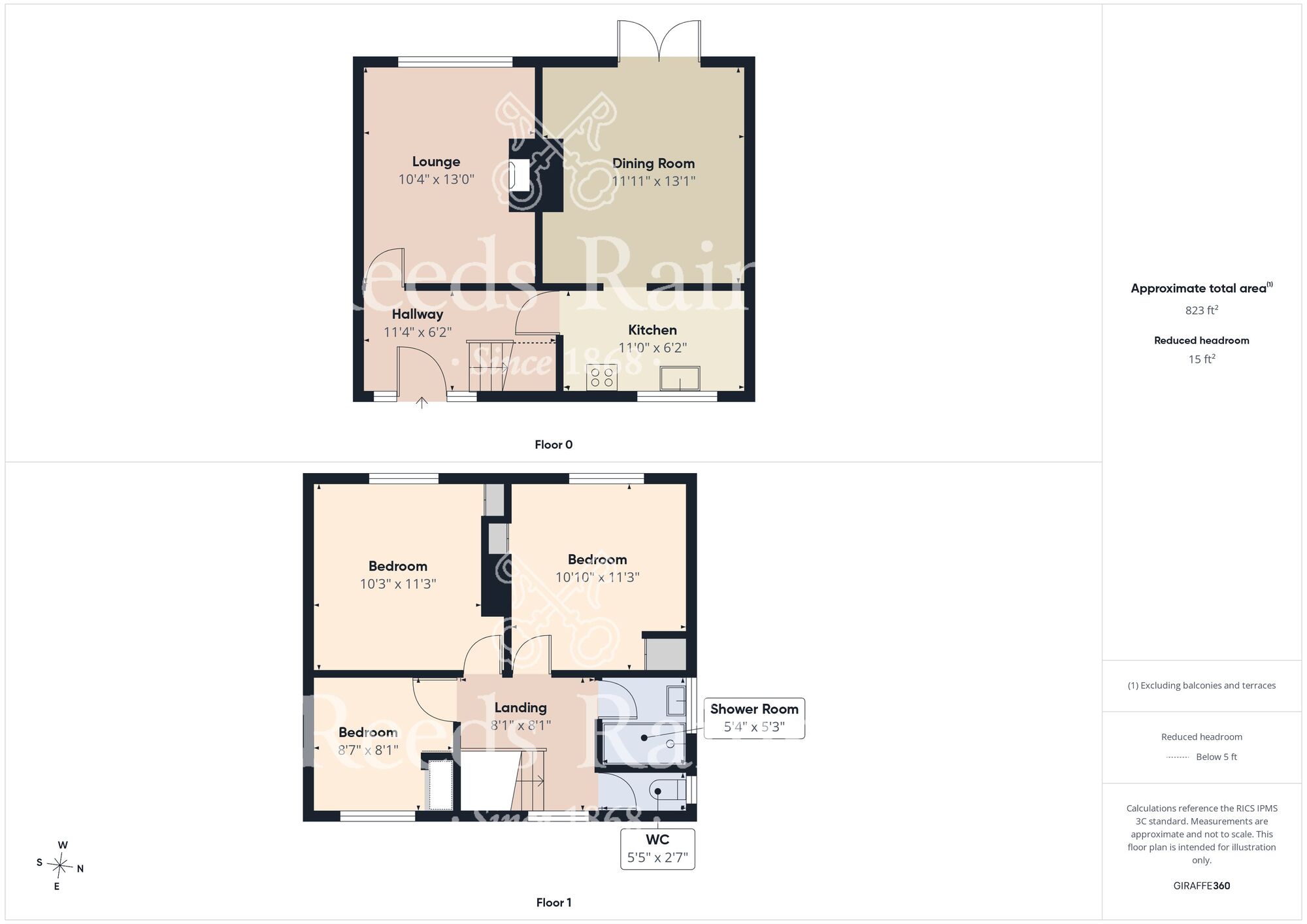 Floorplan of 3 bedroom End Terrace House for sale, Wand Hill Gardens, Boosbeck, North Yorkshire, TS12