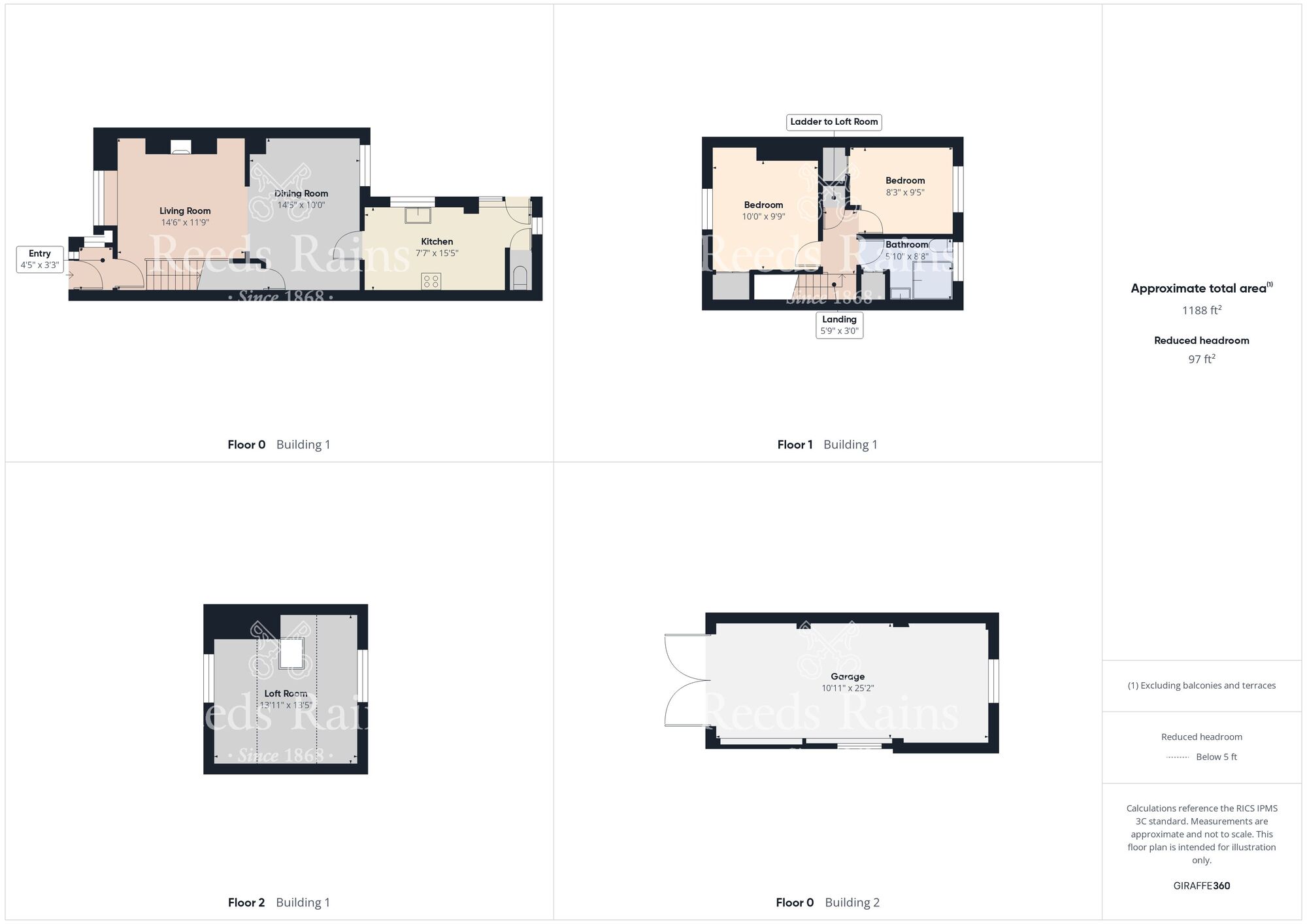 Floorplan of 2 bedroom End Terrace House for sale, Margrove Park, Boosbeck, North Yorkshire, TS12